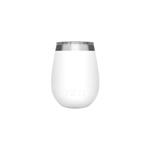 YETI Rambler 10 oz White BPA Free Wine Tumbler with MagSlider Lid