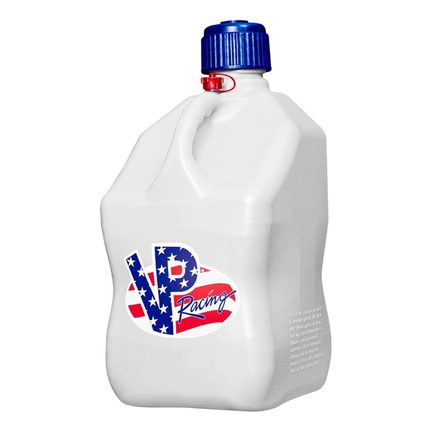 VP Racing Plastic Utility Jug 5 gal Red, White, and Blue