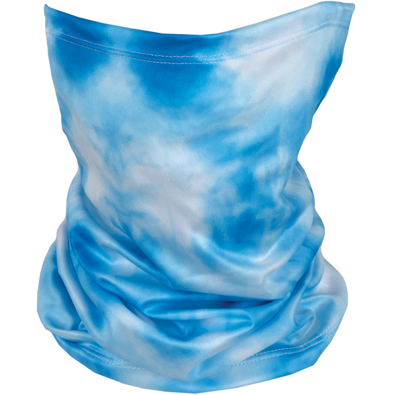 Blue Tie Dye Gaiter Face Mask Child Size