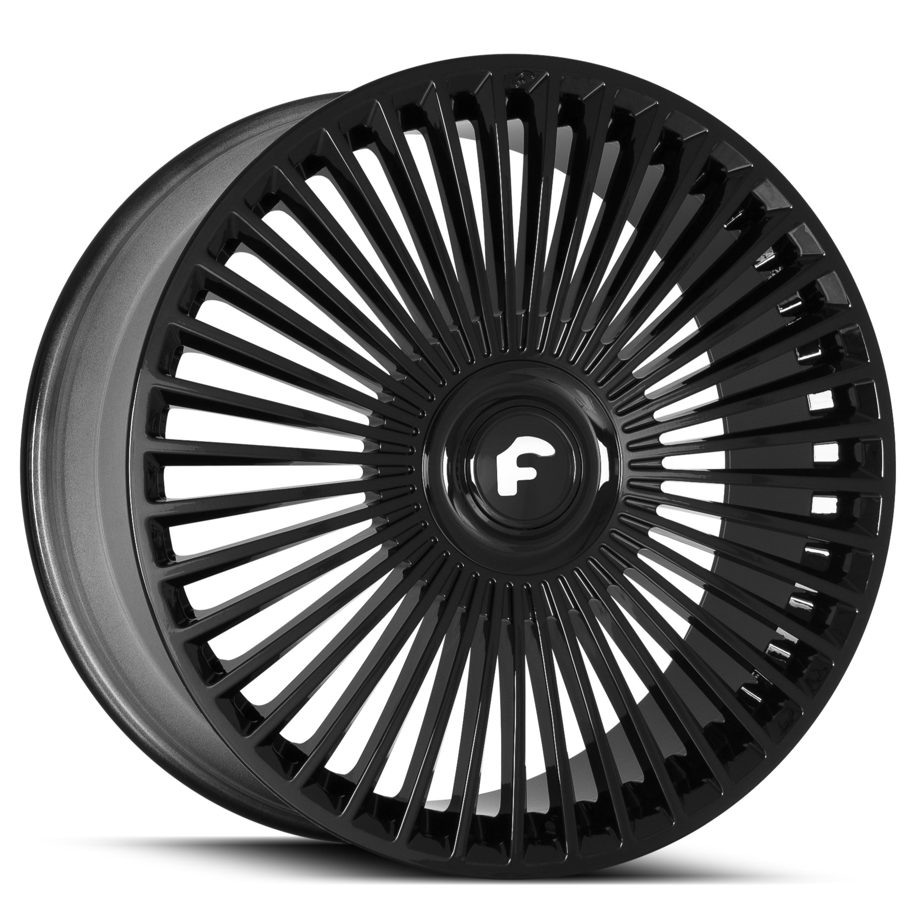 24x10 +20 6x139.7 Forgiato Trimestre-M Gloss Black - Wheels | Rims - Chevy & GMC