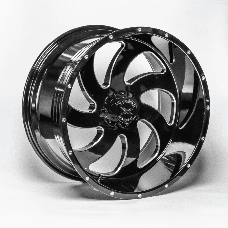 Xtreme Force XF-1 20x10 -19 5x139.7 (5x5.5) Black and Milled
