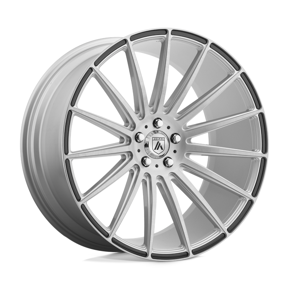 Asanti Black ABL-14 POLARIS 19x9.5 45 5X120/5X4.72 Brushed Silver Carbon Fiber Insert