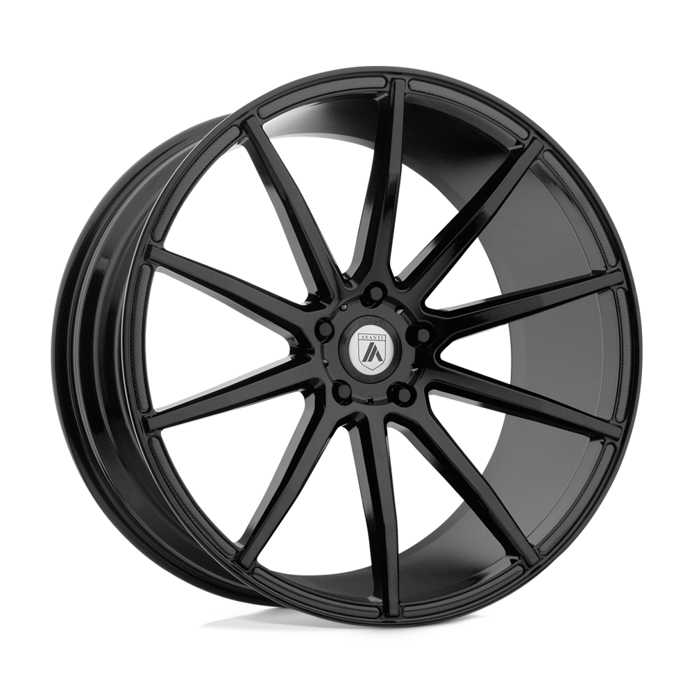Asanti Black ABL-20 ARIES 20x10 25 BLANK/BLANK Gloss Black