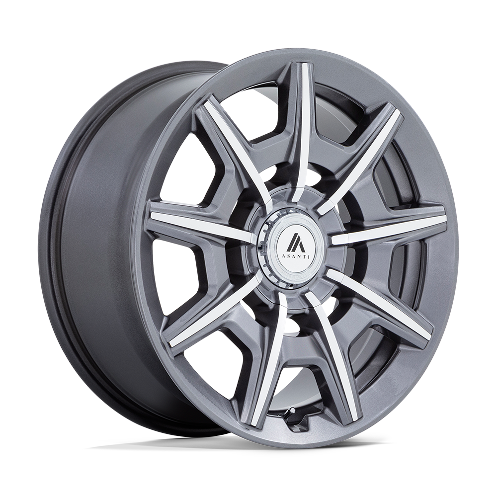 ASANTI BLACK ABL-41 ESQUIRE 22X9 15 BLANK GLOSS ANTHRACITE BRIGHT MACHINED