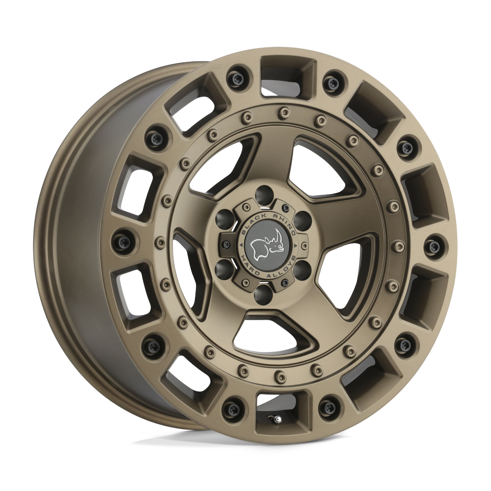 Black Rhino CINCO 17X9.5 12 6X120/6X120 BRONZE W/ BLACK BOLTS