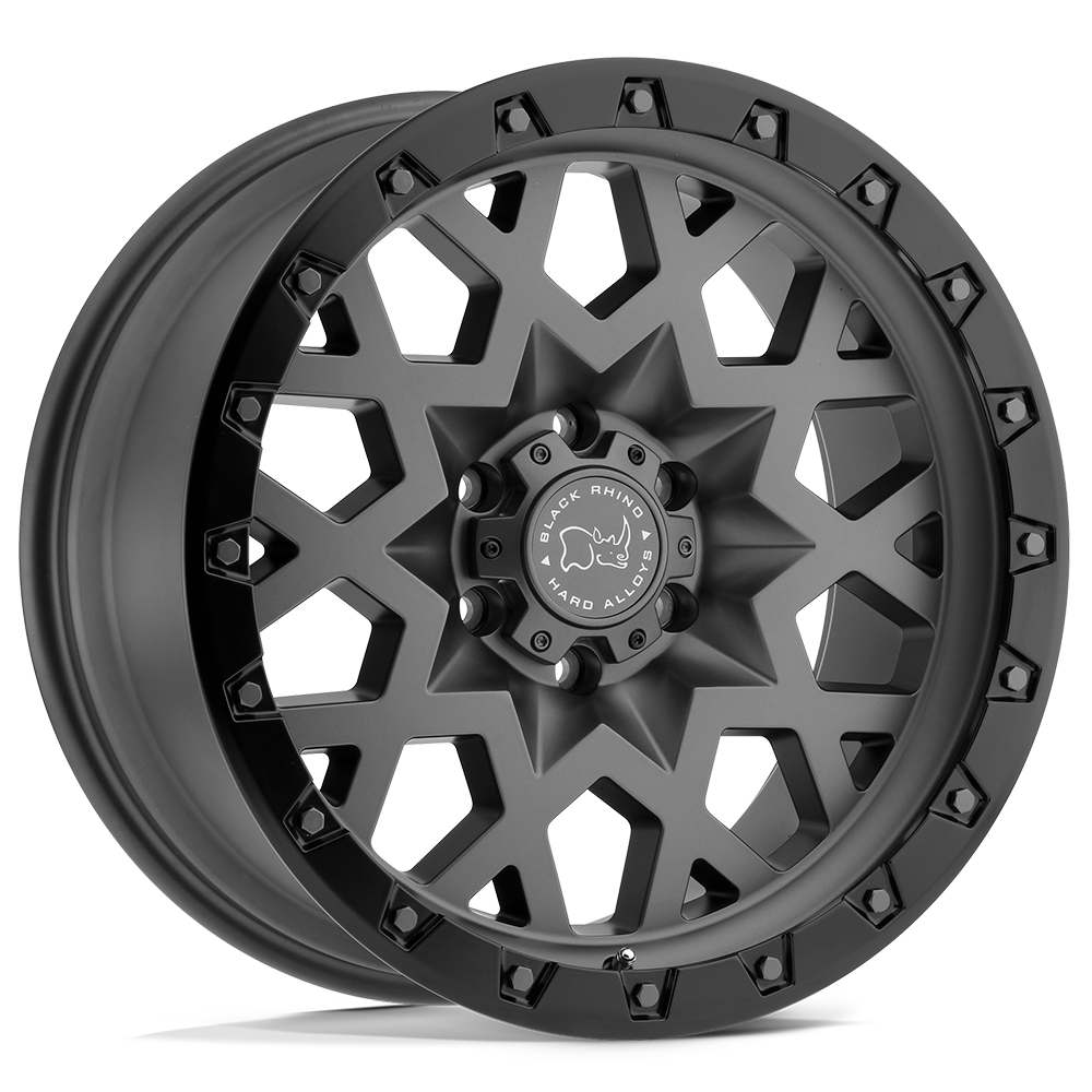 Black Rhino SPROCKET 17X9.5 -18 5X127/5X5.0 MATTE GUNMETAL W/ BLACK RING
