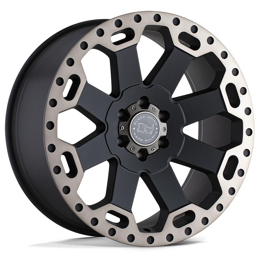 Black Rhino WARLORD 17X9 12 8X170/8X6.7 MATTE BLACK W/ MACHINED DARK TINT