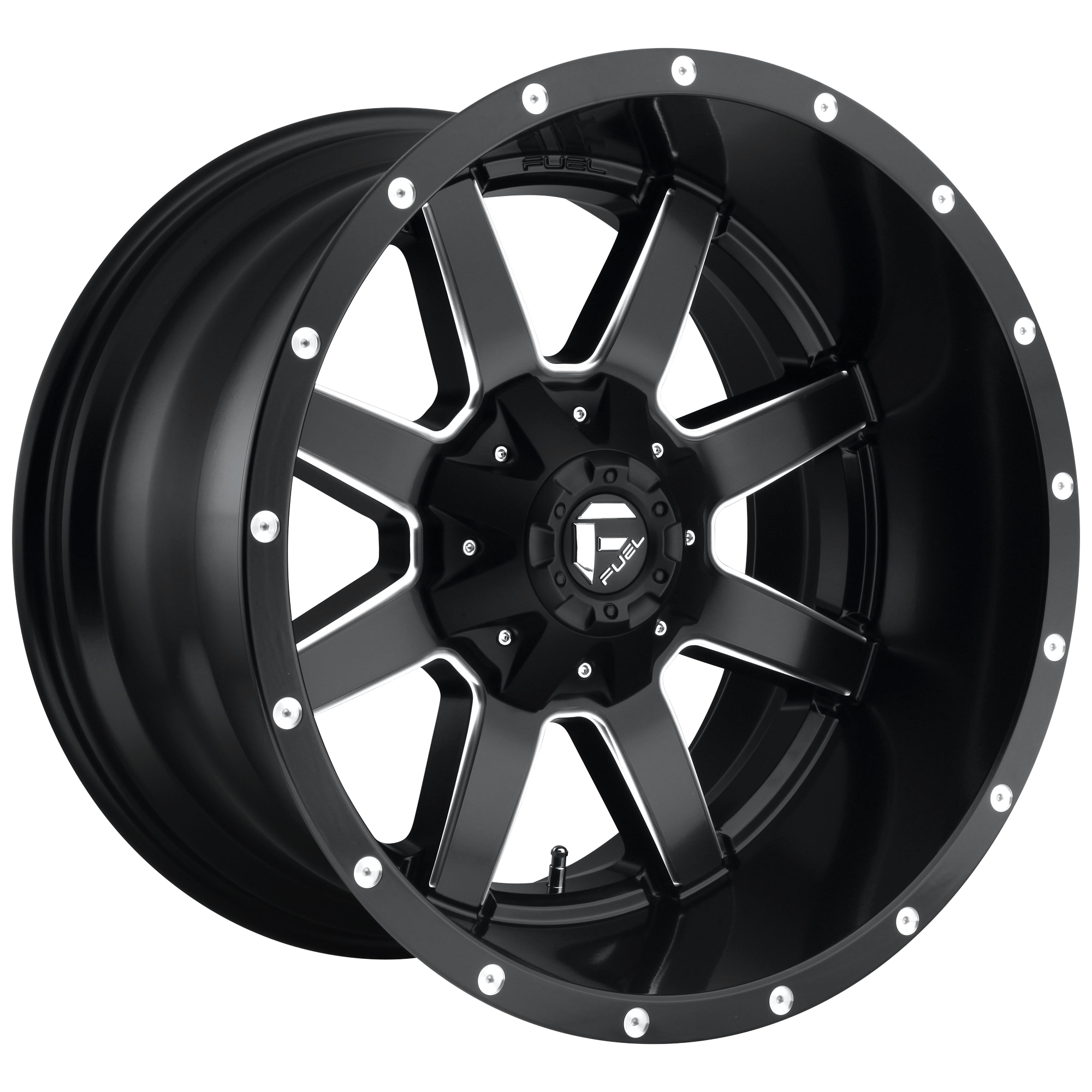 Fuel UTV D538 MAVERICK 14x7 38 4x156/4x156 MATTE BLACK MILLED