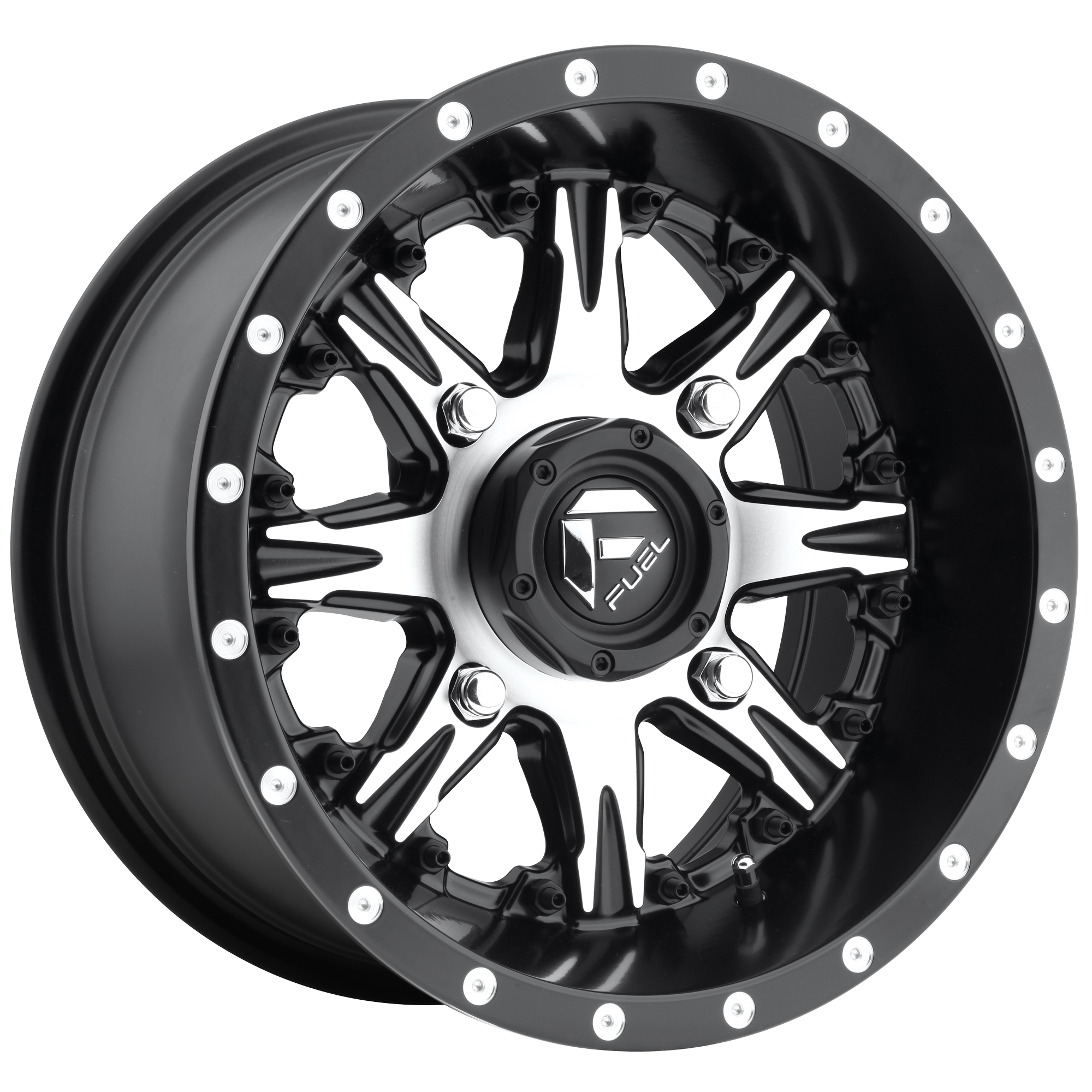 Fuel UTV D541 NUTZ UTV 14x7 13 4x156/4x156 MATTE BLACK MACHINED