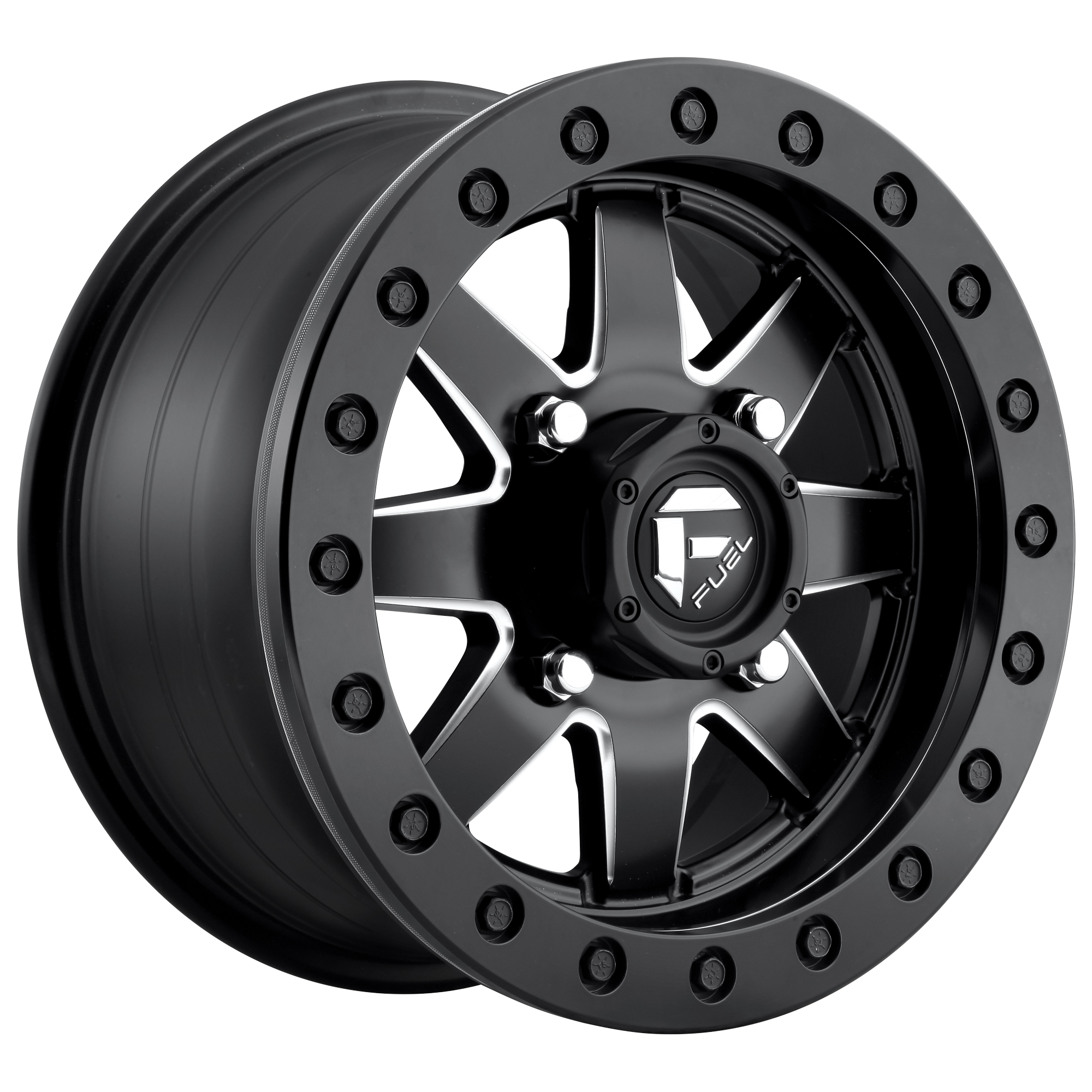 Fuel UTV D938 MAVERICK BL - OFF ROAD ONLY 15x7 13 4x156/4x156 MATTE BLACK MILLED