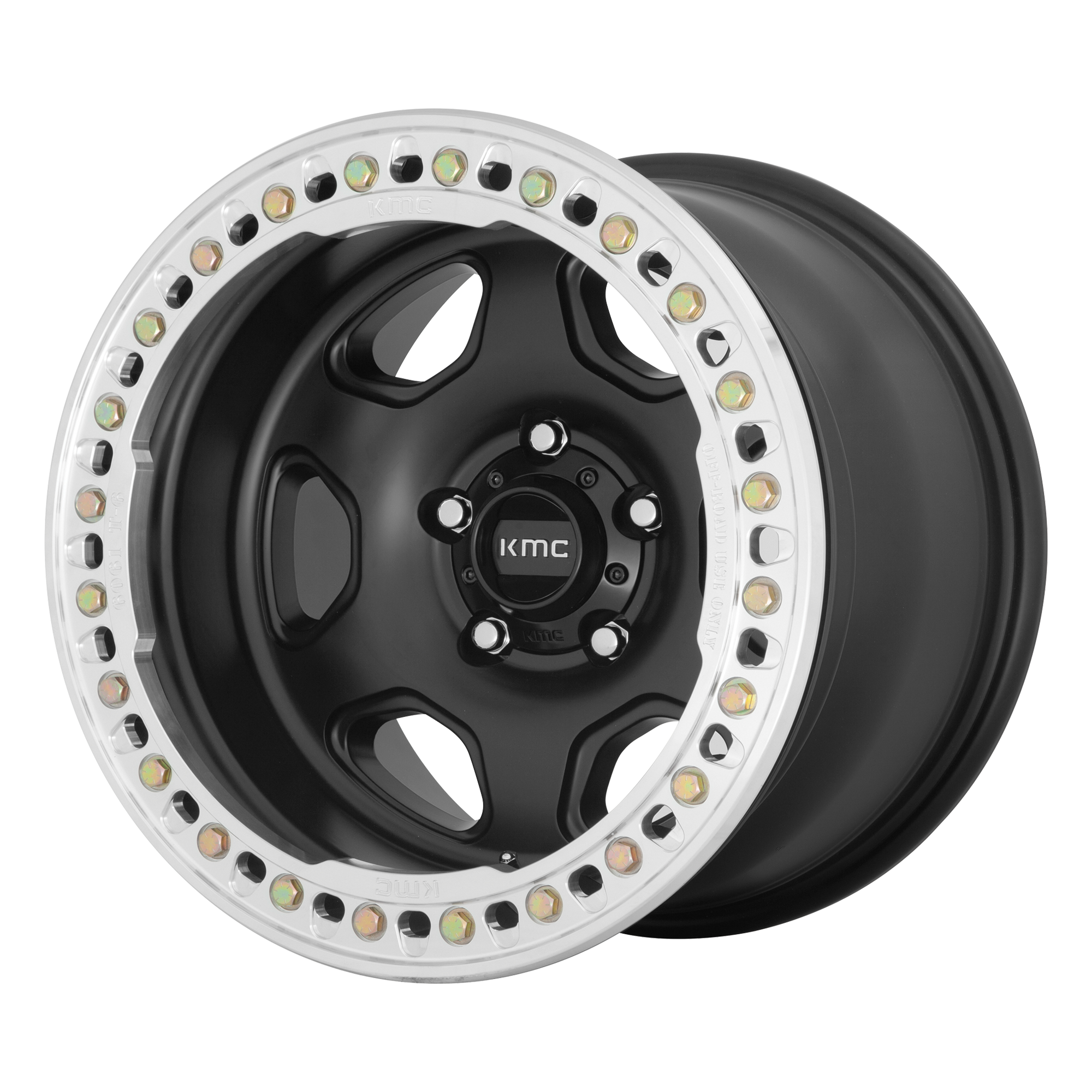 KMC KM233 HEx 17x9 -38 8x165.1/8x6.5 Satin Black