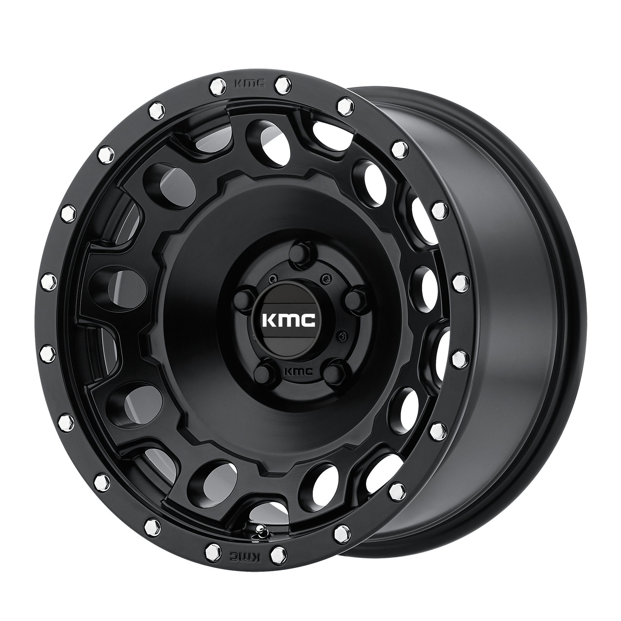 KMC KM529 HOLESHOT 17x9 -12 5x139.7/5x5.5 Satin Black