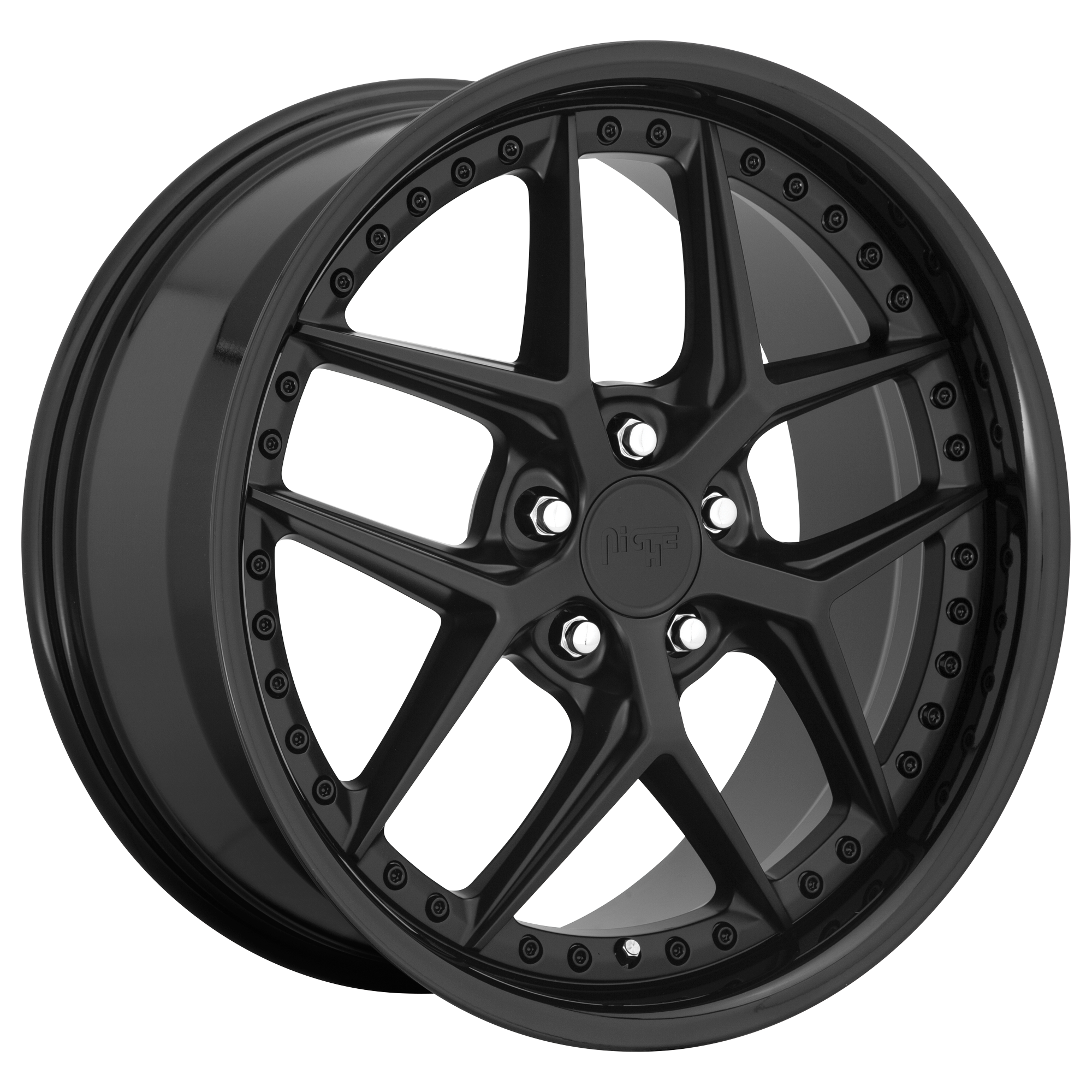 Niche 1PC M226 VICE 19x8.5 42 5x112/5x112 GLOSS BLACK MATTE BLACK