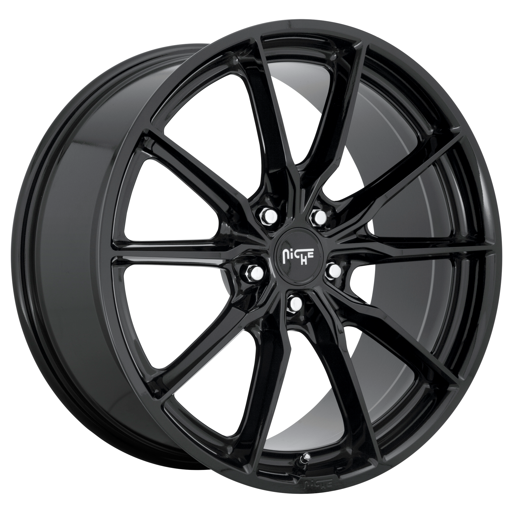 Niche 1PC M240 RAINIER 19x9.5 35 5x114.3/5x4.5 GLOSS BLACK