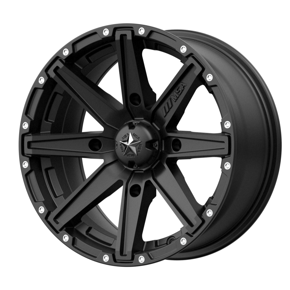 MSA Offroad Wheels M33 CLUTCH 14x7 10 4x110/4x110 Satin Black