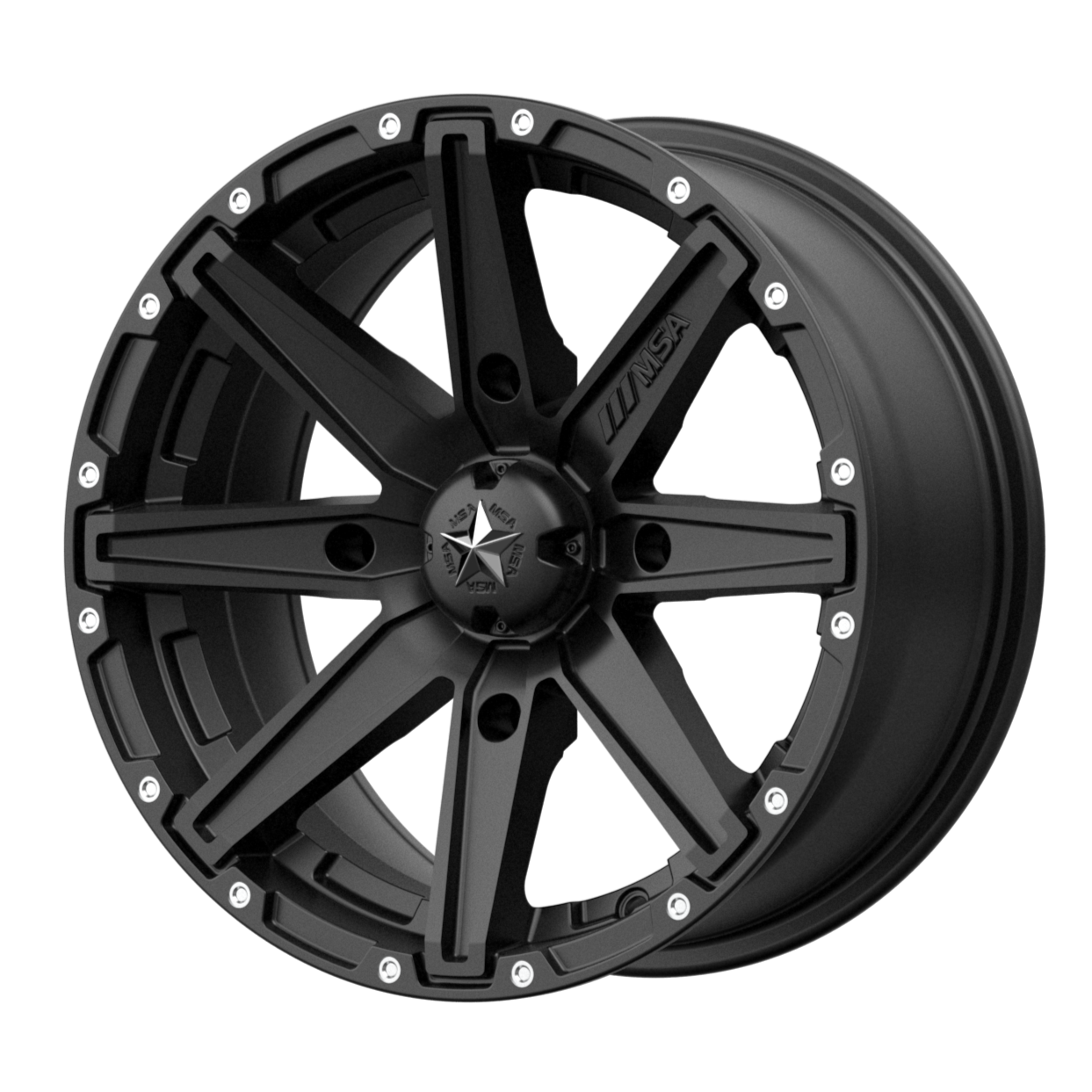 MSA Offroad Wheels M33 CLUTCH 14x10 0 4x110/4x110 Satin Black
