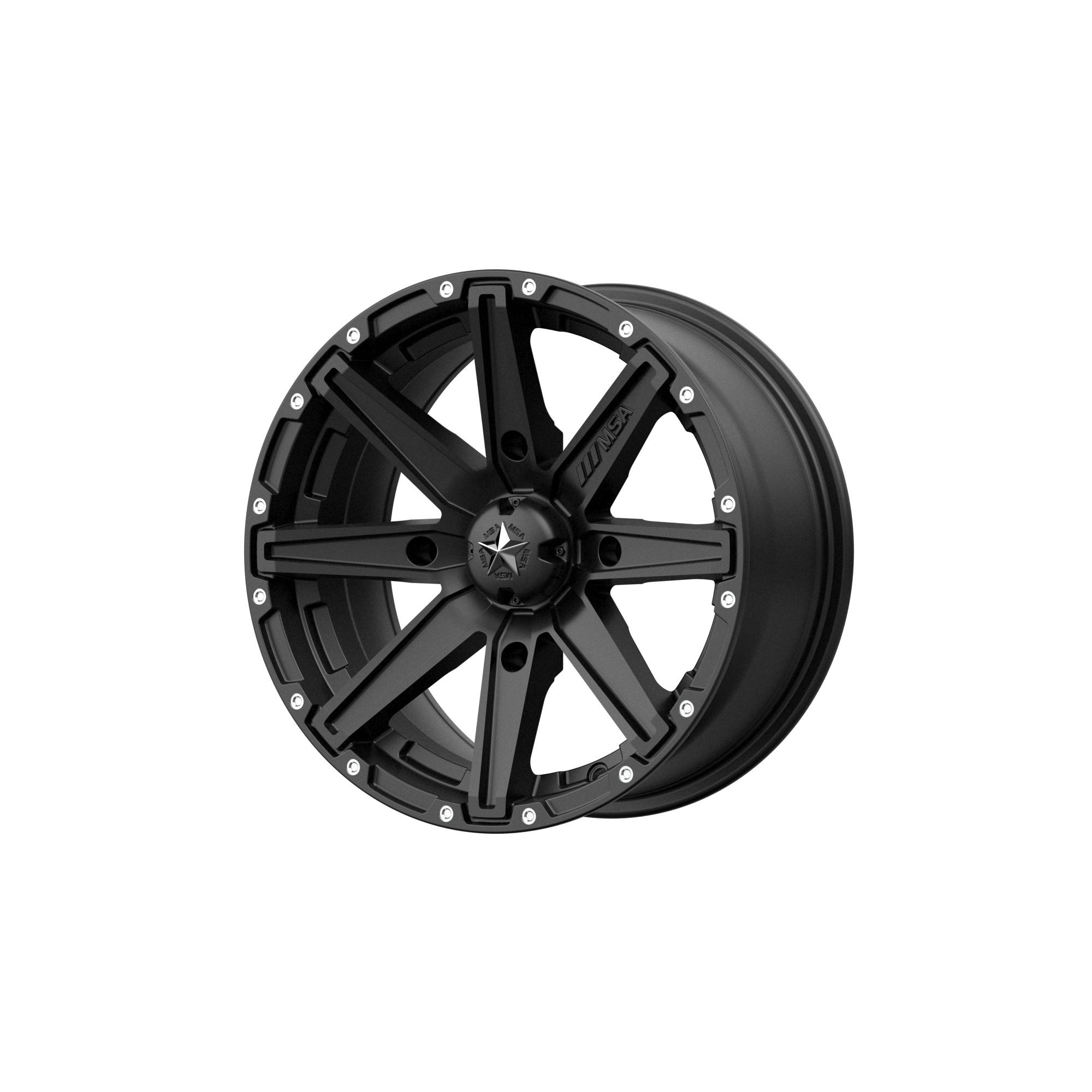 MSA Offroad Wheels M33 CLUTCH 15x7 10 4x110/4x110 Satin Black