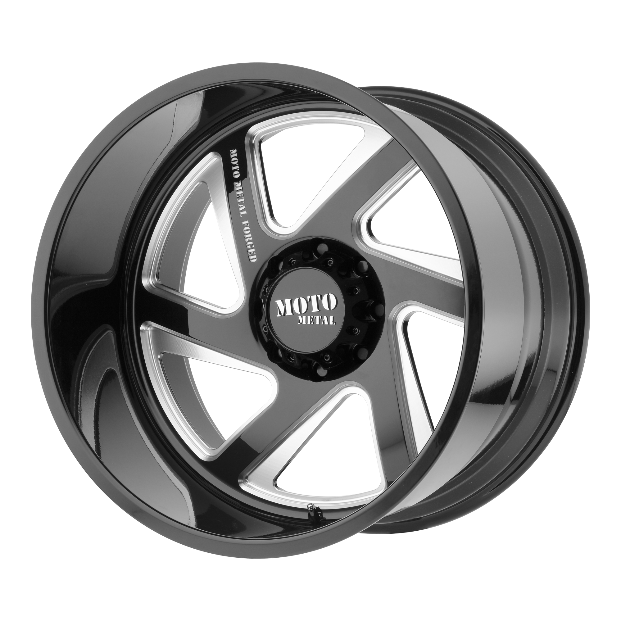 MOTO METAL MO400 24X14 -76 8X165.1 GLOSS BLACK MILLED