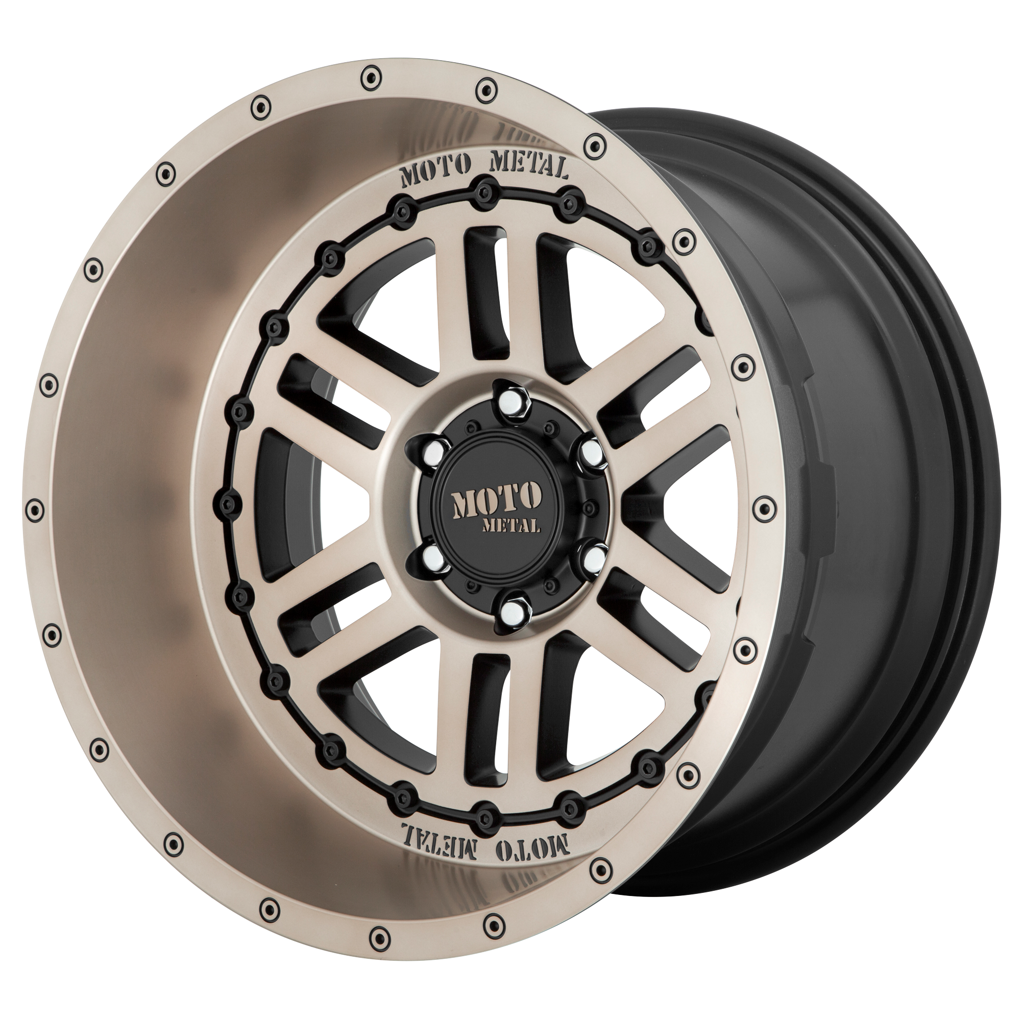 Moto Metal MO800 DEEP SIx 20x10 -18 6x135/6X5.3 Satin Black With Bronze Tint