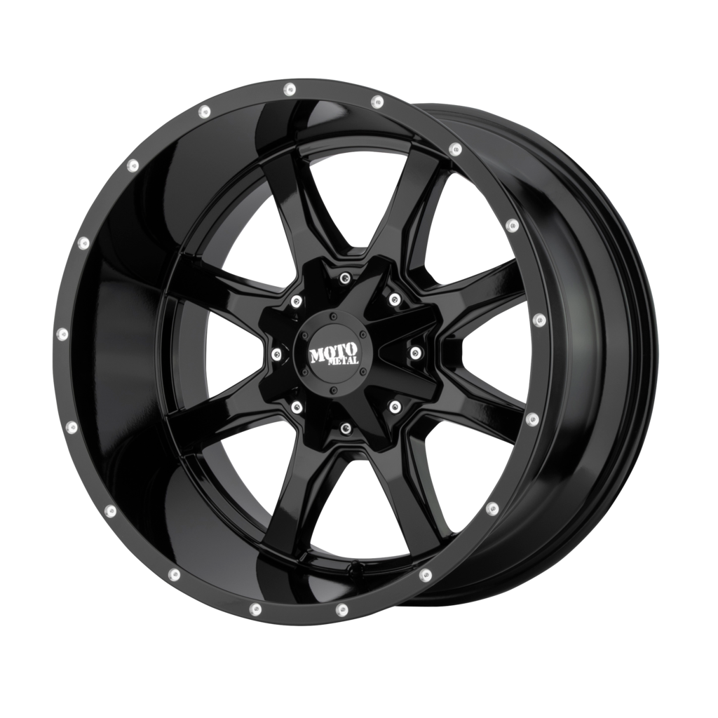 Moto Metal MO970 16X8 0 6X120/6X139.7/6X120/5.5 Gloss Black With Milled Lip