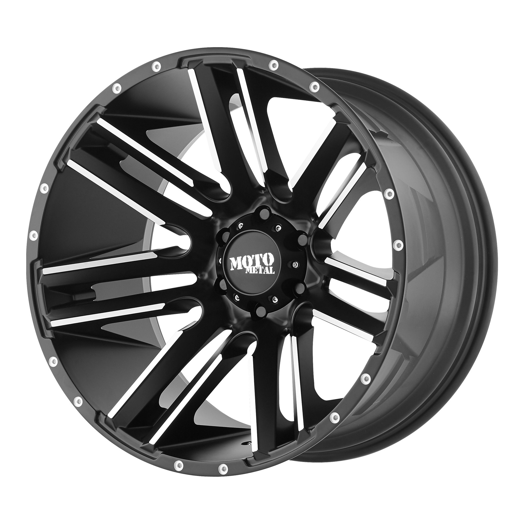 Moto Metal MO978 RAZOR 20x12 -44 8x170/8x6.7 Satin Black Machined