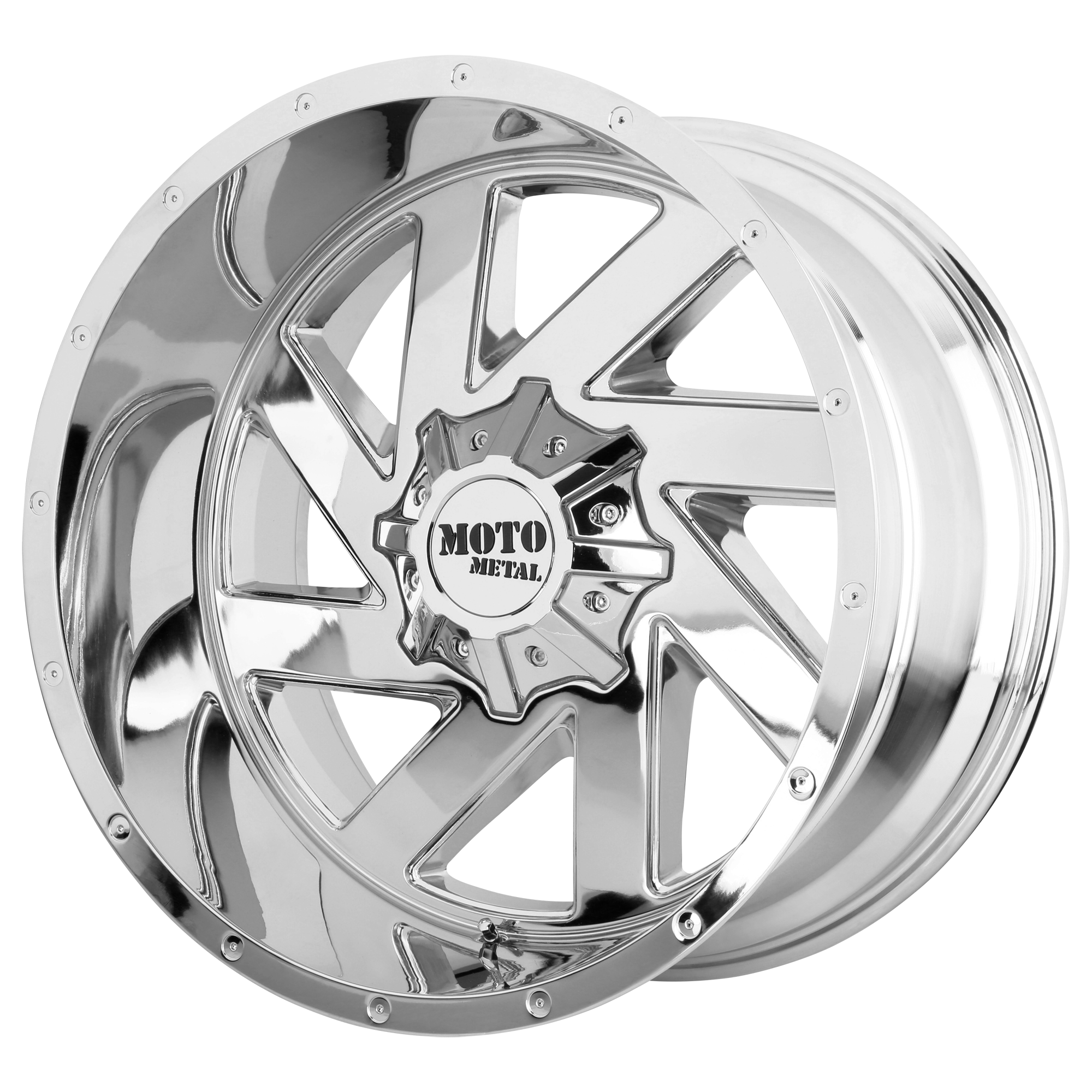 Moto Metal MO988 MELEE 20x10 -18 BLANK/BLANK Chrome