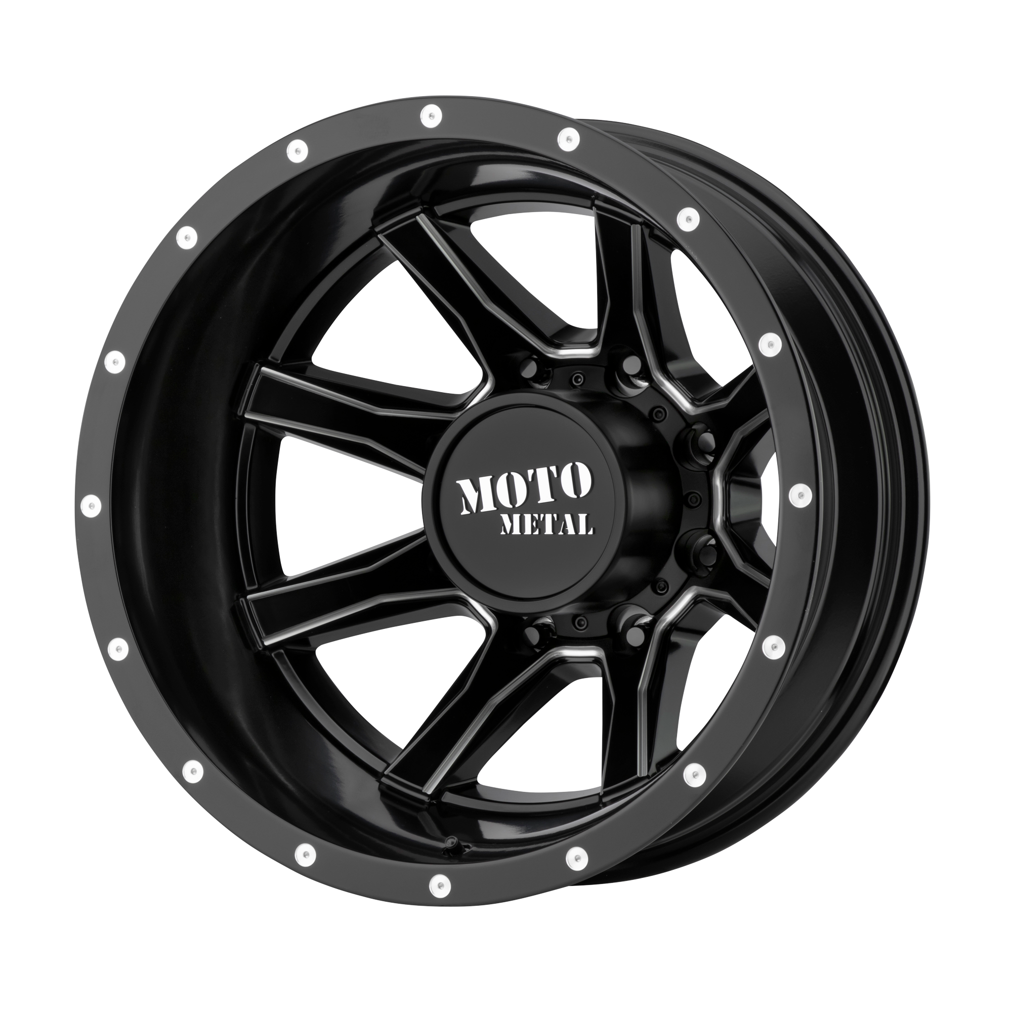 Moto Metal MO995 20x8.25 -198 8x200/8x7.9 Satin Black Milled - Rear