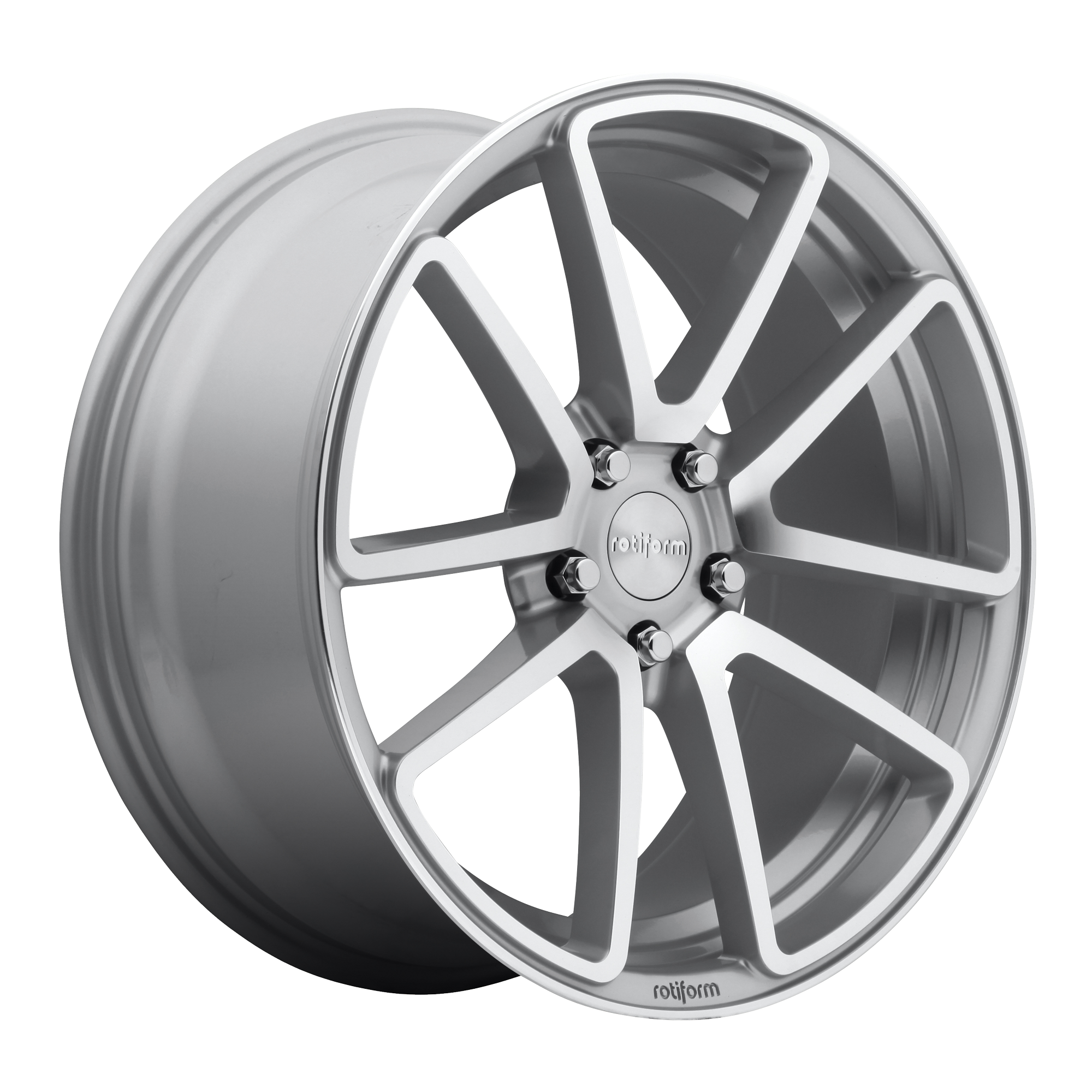 Rotiform 1PC R120 SPF 18x8.5 45 5x114.3/5x4.5 GLOSS SILVER MACHINED