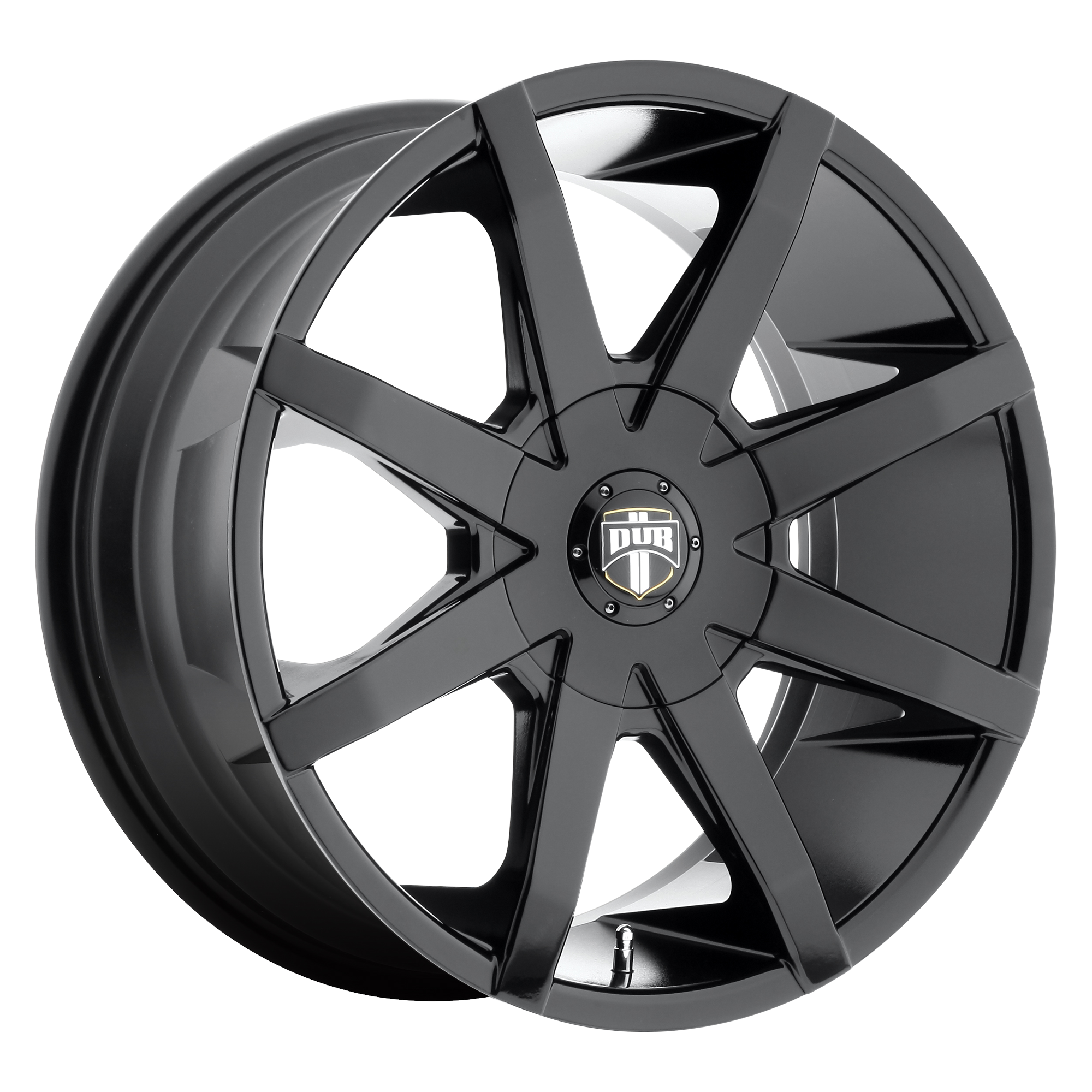 DUB 1PC S110 PUSH 20x8.5 42 6x115/6x120/6x115/120 GLOSS BLACK