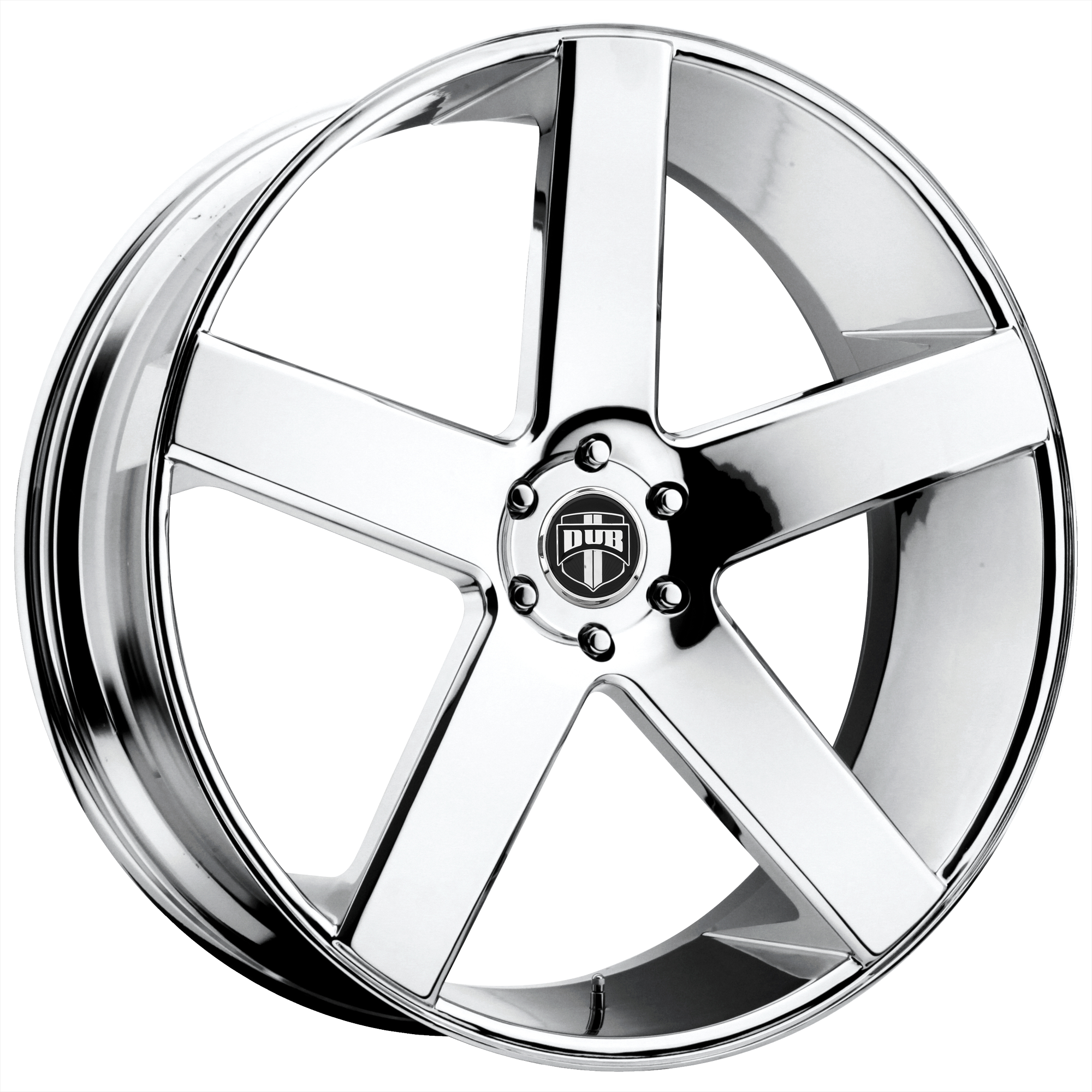 DUB 1PC S115 BALLER 24x10 19 5x127/5x5.0 CHROME PLATED