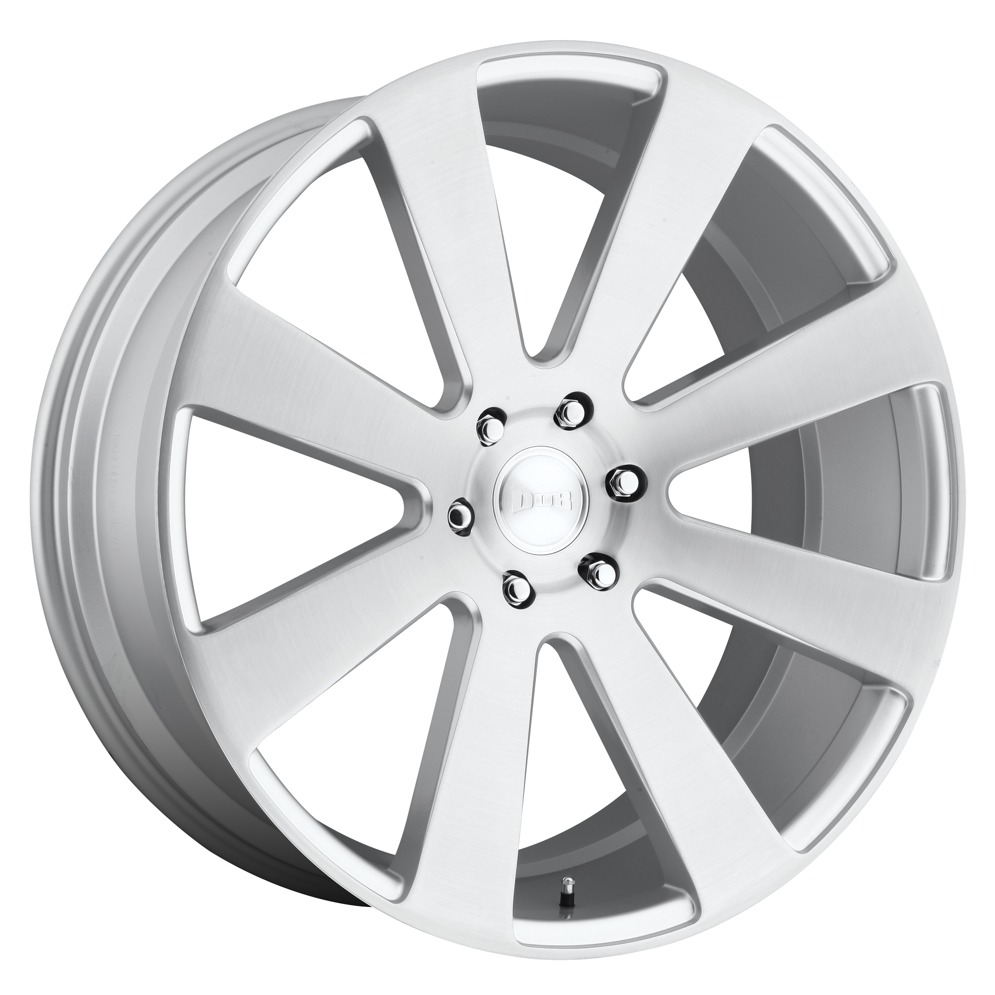 DUB 1PC S213 8-BALL 22x9.5 20 6x139.7/6x5.5 GLOSS SILVER BRUSHED