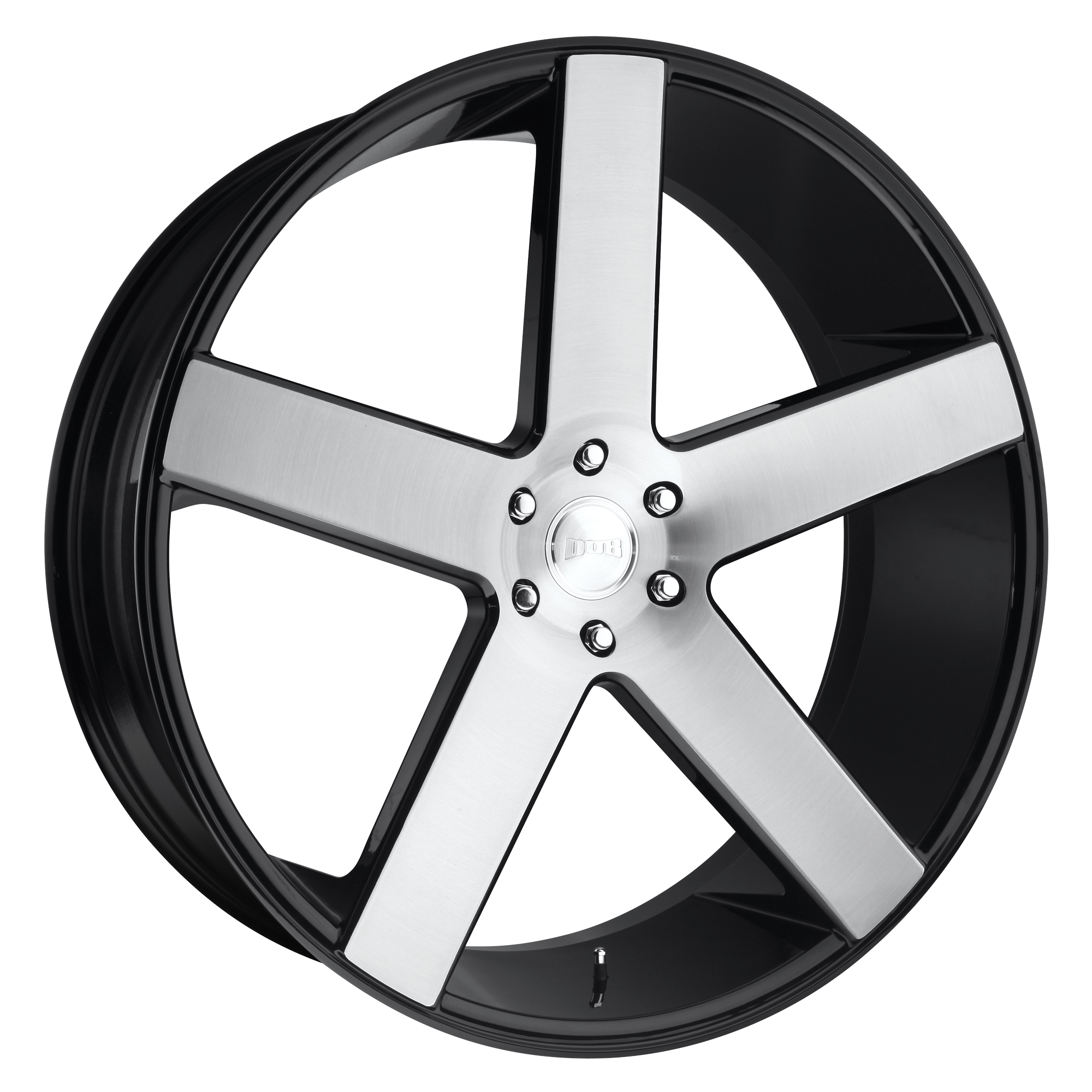 DUB 1PC S217 BALLER 24x10 30 6x135/6X5.3 GLOSS BLACK BRUSHED