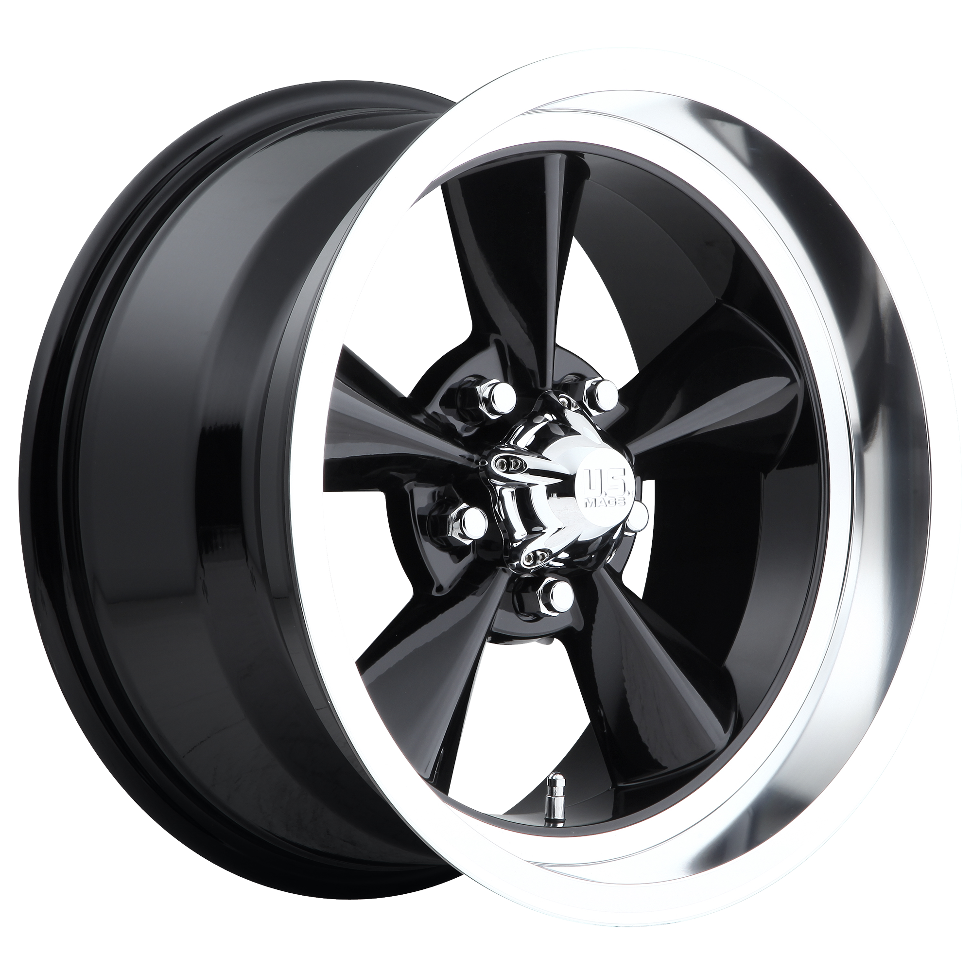 US Mag 1PC U107 STANDARD 15x7 -5 5x114.3/5x4.5 GLOSS BLACK
