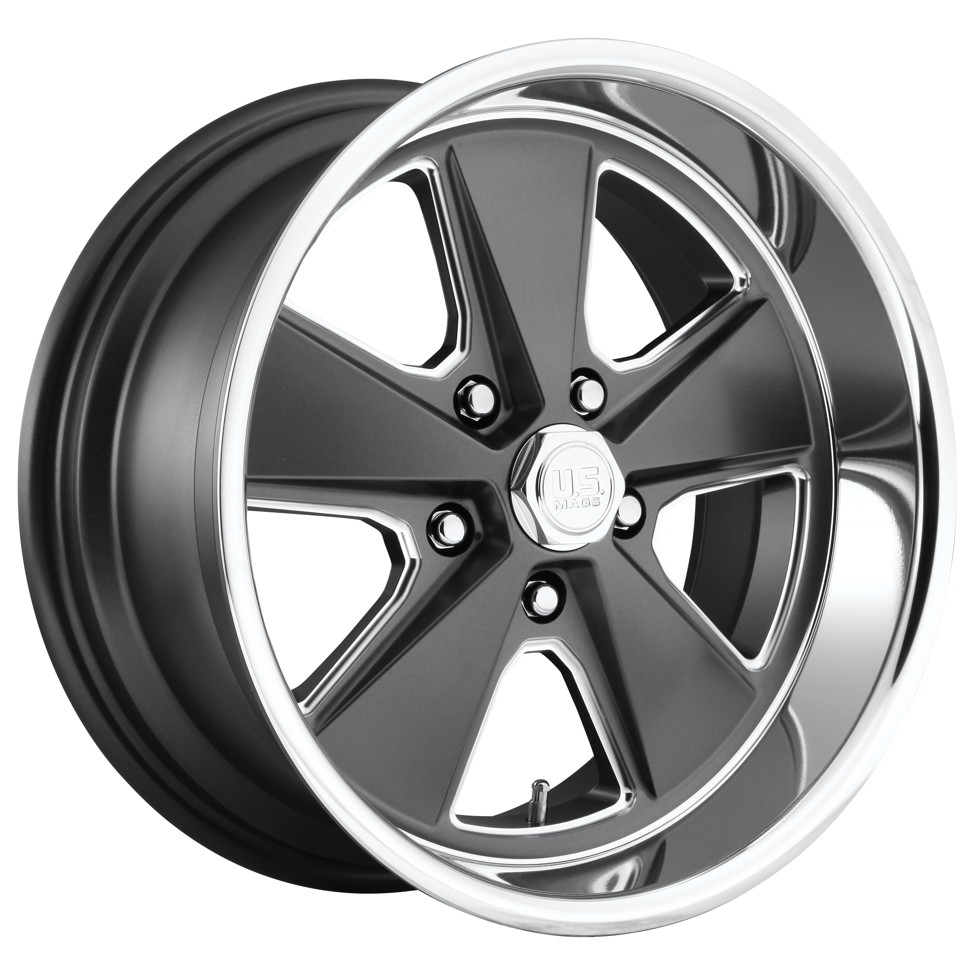 US Mag 1PC U120 ROADSTER 18x9.5 1 5x127/5x5.0 MATTE GUN METAL MACHINED
