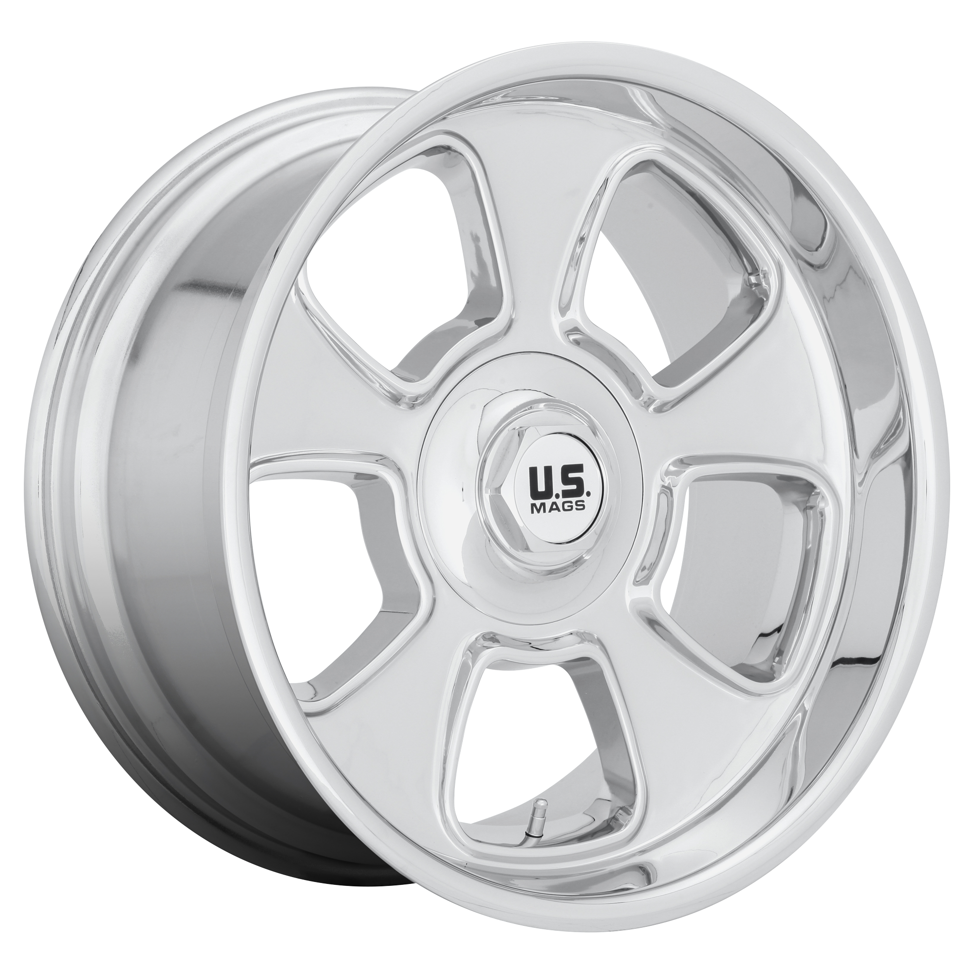 US Mag 1PC U126 BOULEVARD 20x9.5 1 5x127/5x139.7/5x5.0/5.5 CHROME PLATED