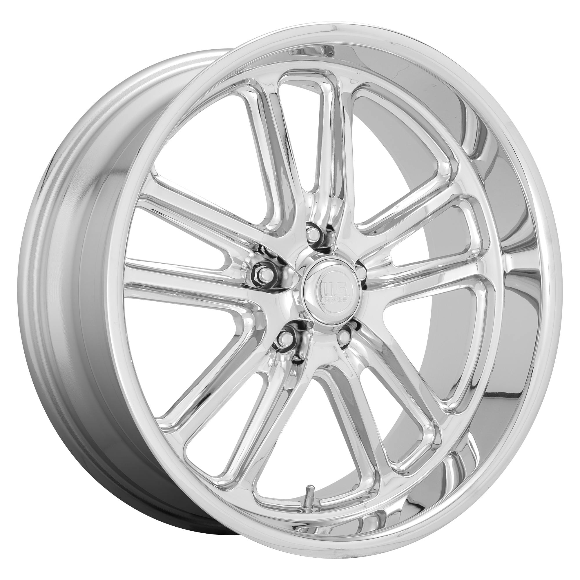 US Mag 1PC U131 BULLET 20x8 1 5x120.65/5x4.75 Chrome
