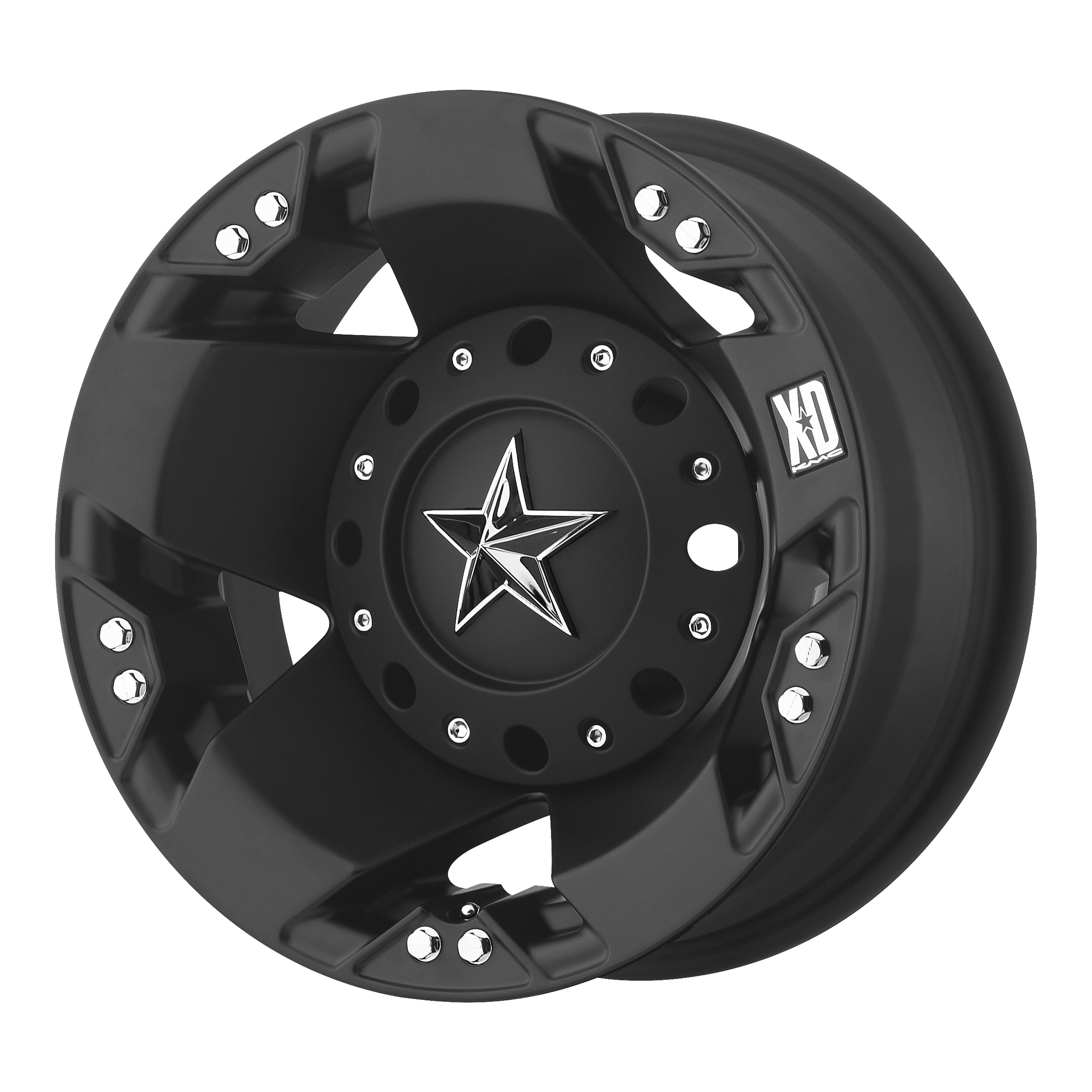 XD XD775 ROCKSTAR 16x6 -134 8x165.1/8x6.5 Matte Black - Rear