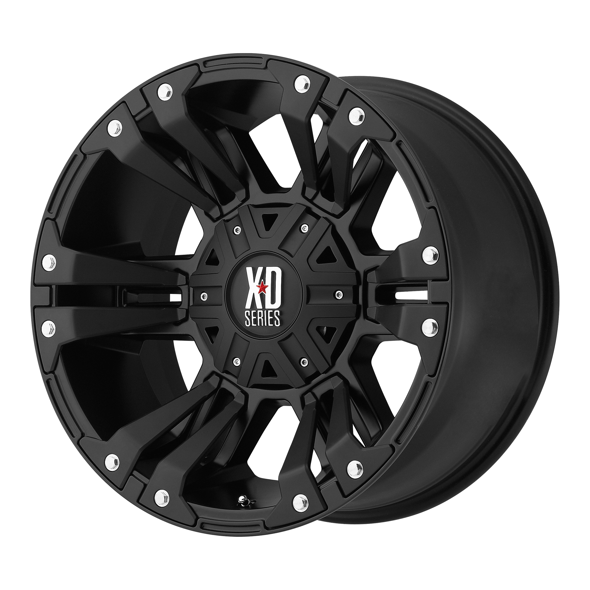 XD XD822 MONSTER II 18x10 -24 BLANK/BLANK Matte Black