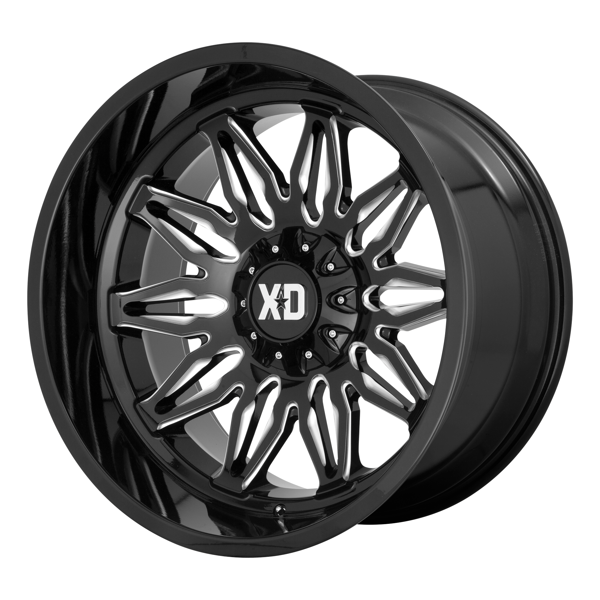 XD XD859 GUNNER 22x10 -18 5x127/5x139.7/5x5.0/5.5 Gloss Black Milled