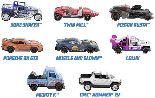 Hot Wheels Pull-Back Speeders Toy Car In 1:43 Scale, Pull Car Backward & Release To Race