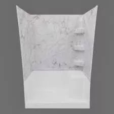 Specialty Recreation | Shower Wall | SW2432SM | Grey Marble | 24" x 32" x 66"