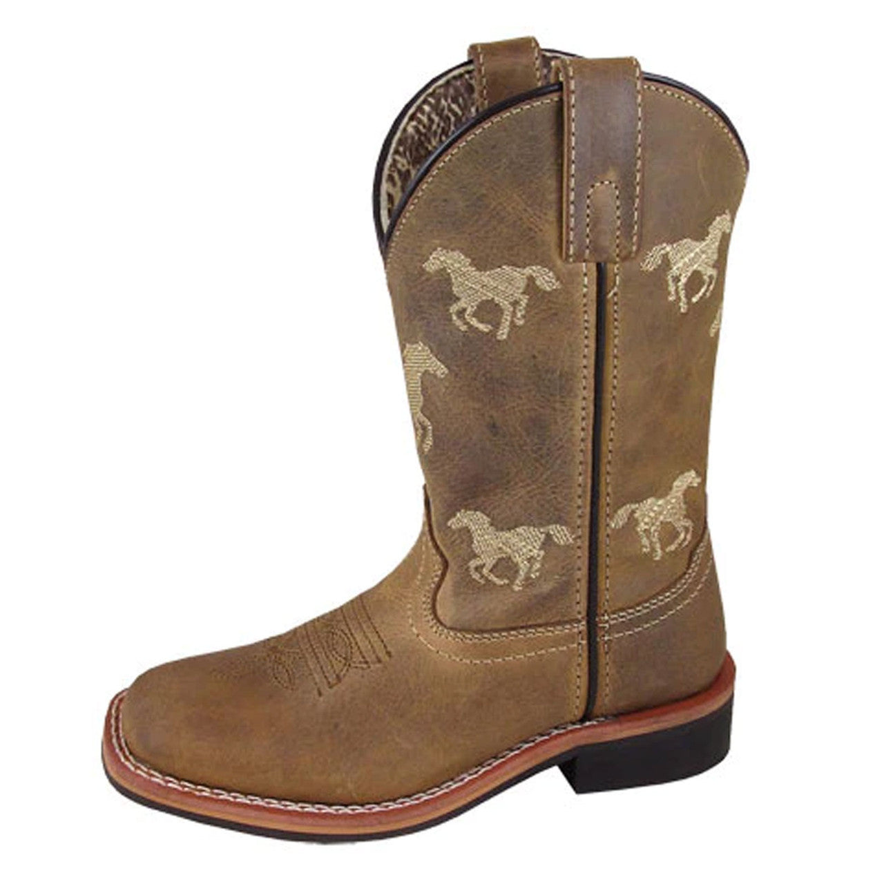 Smoky Mountain Boots Boys Rancher Brown Oil Distress Leather Size 10