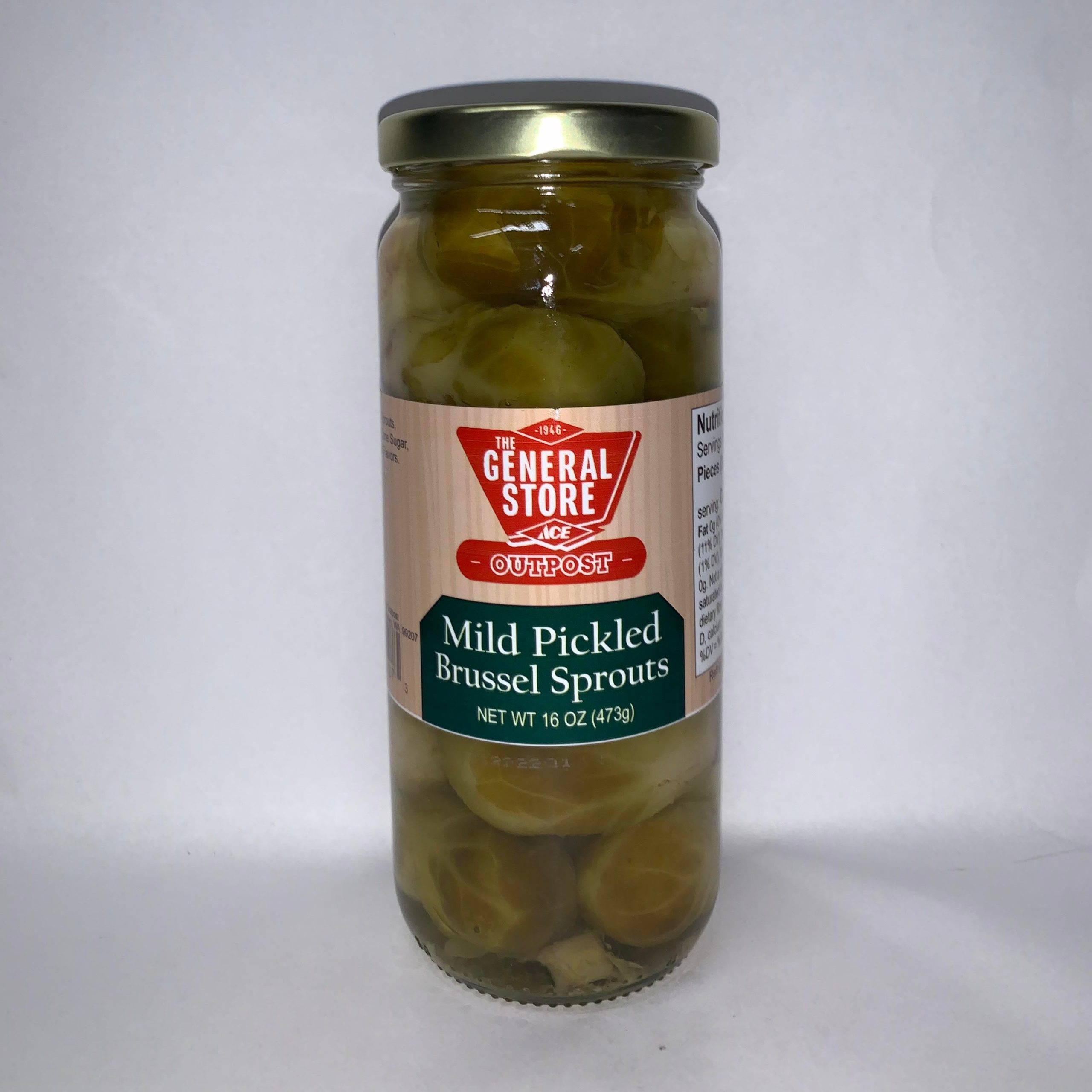 The General Store - Mild Pickled Brussel Sprouts (16 Oz)