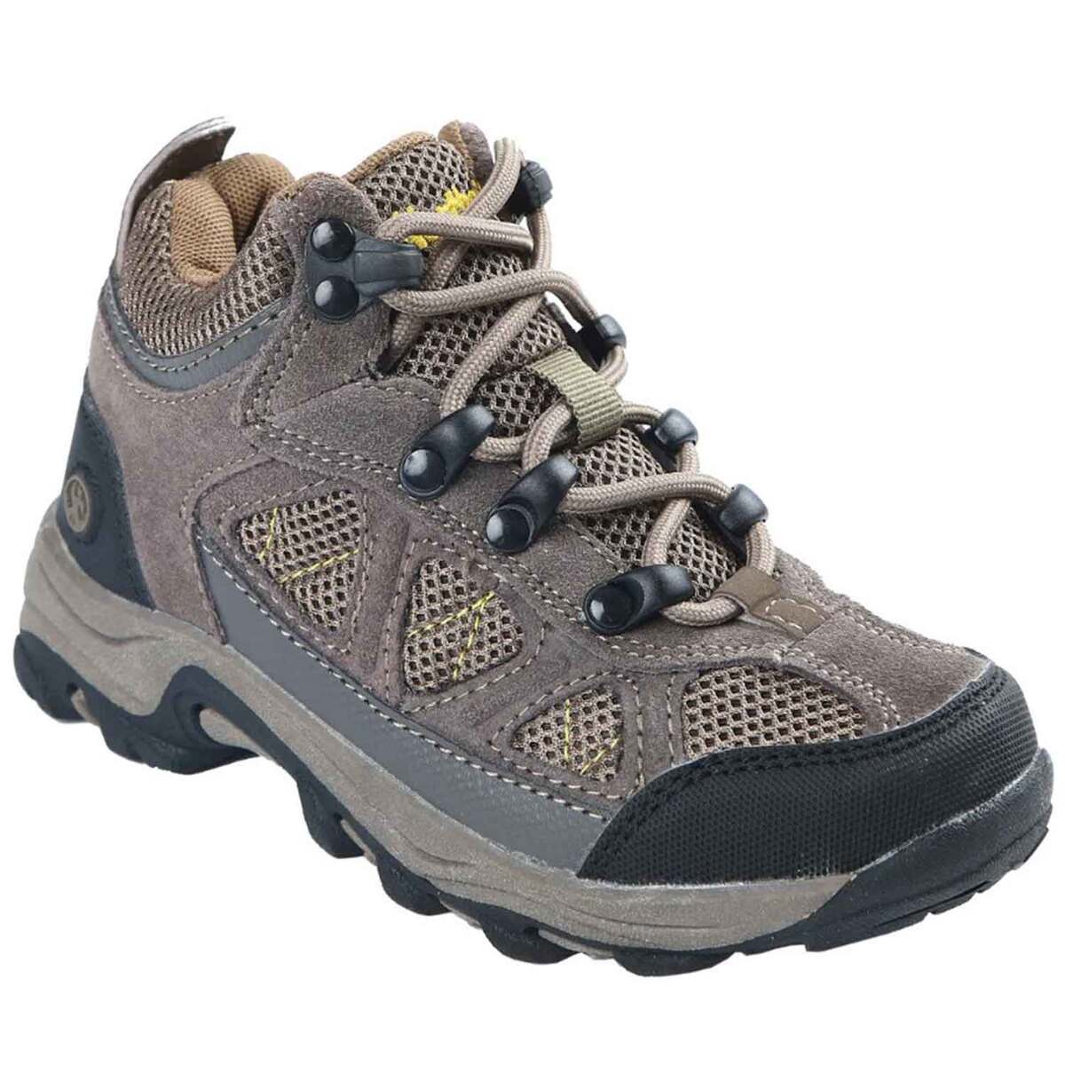Northside Boys' Caldera Jr Mid Hiking Boots (Stone/Yellow) Size Big Kids 4