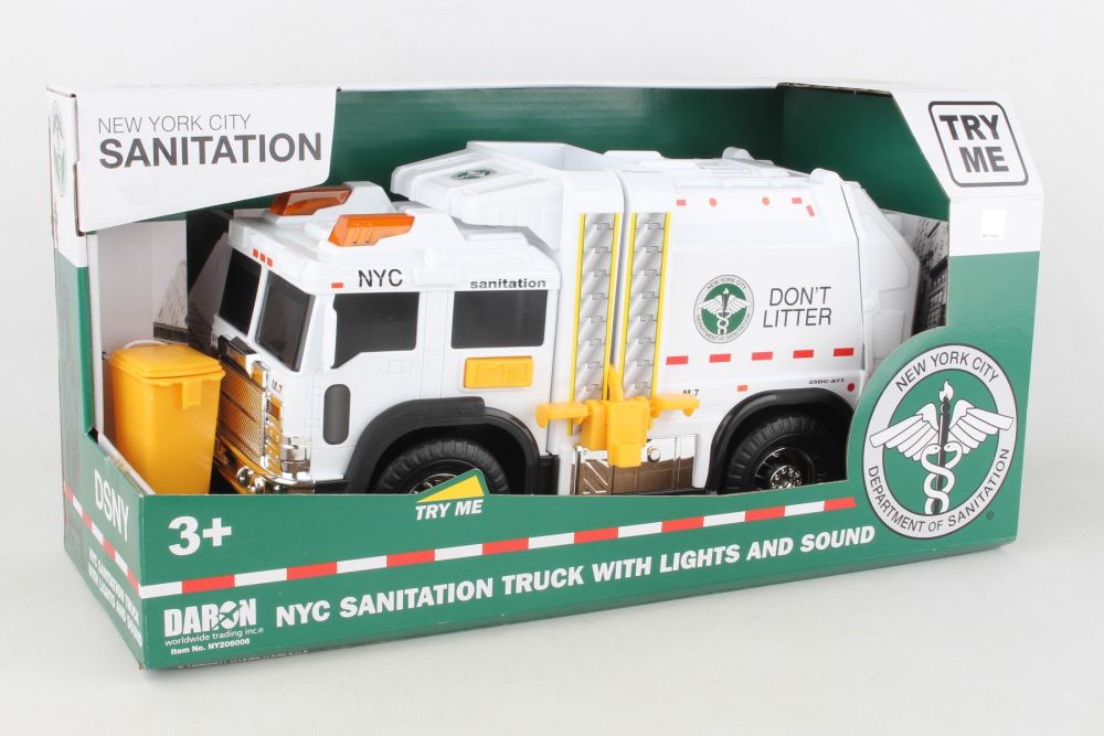 NYC Sanitation Garbage Truck W/Lights & Sound
