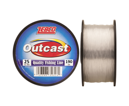 Zebco Outcast 1/4# Spool 20# Test 225 Yd