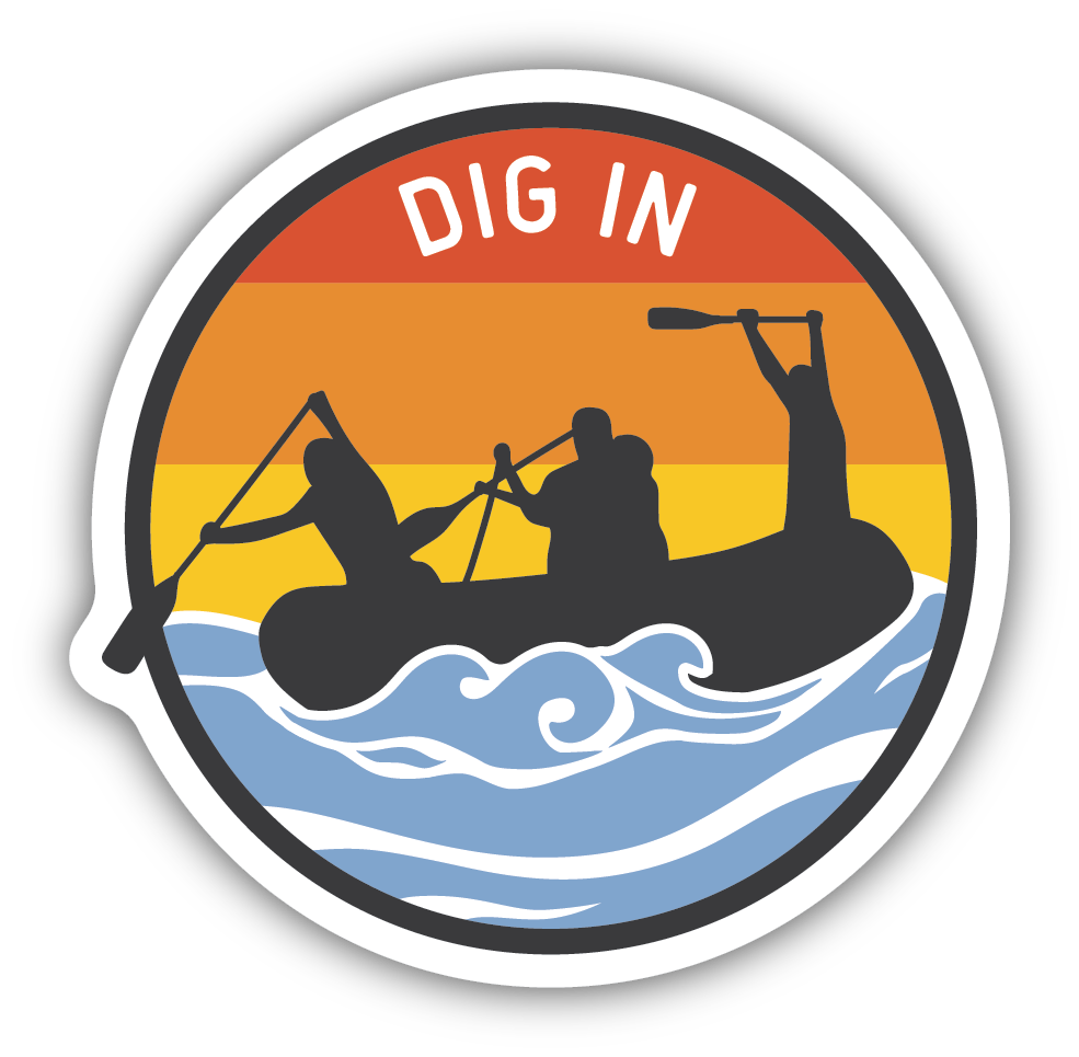 Dig In Rafter Sticker