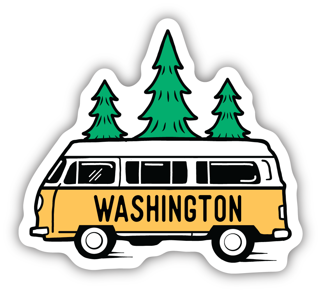 WA Bus & Trees Sticker