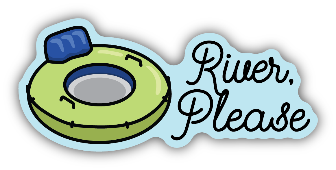 River, Please Inner Tube Sticker
