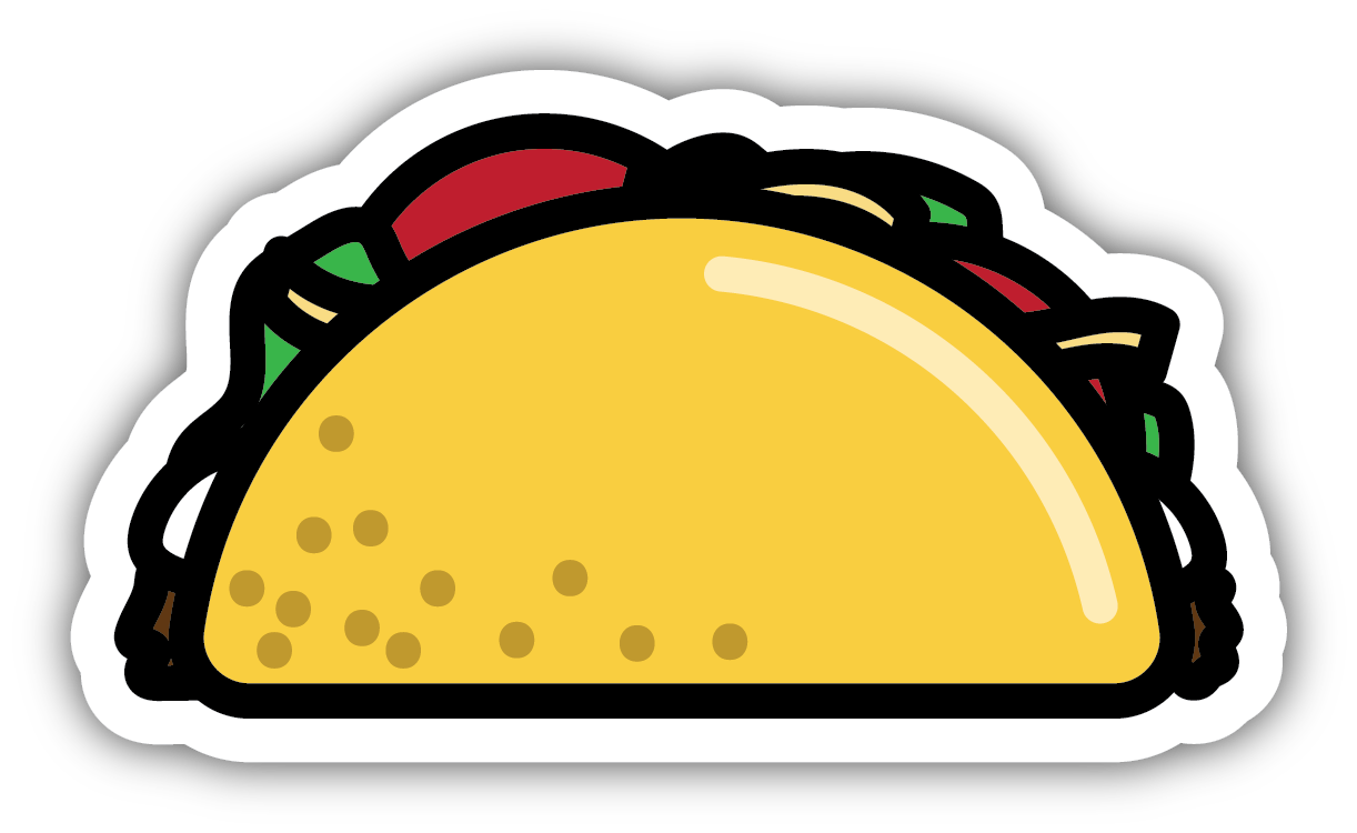 Taco Large Sticker